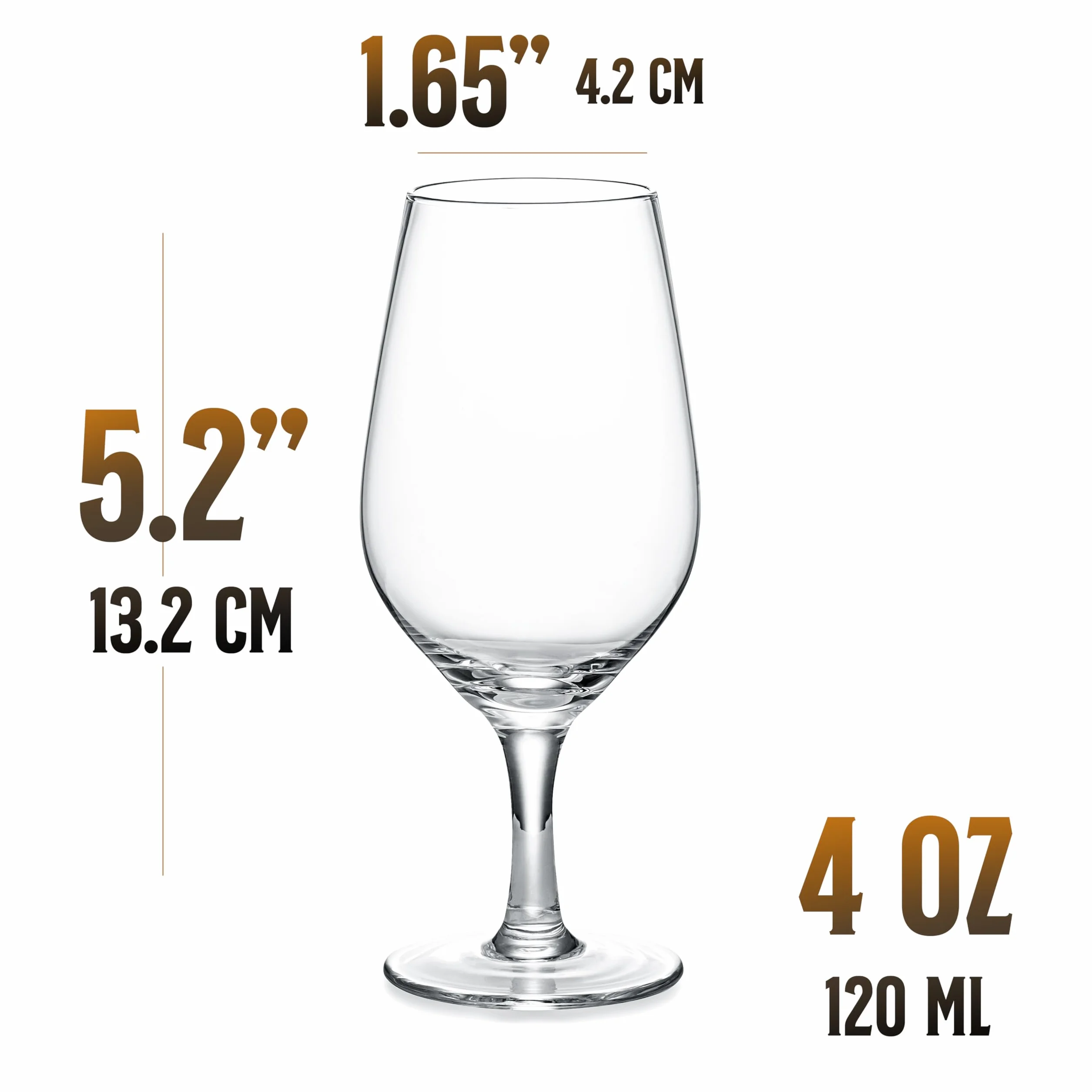 Whiskey Tasting Glasses Set of 4 Crystal Snifters Professional 4 oz Tulip Shaped Nosing Copitas