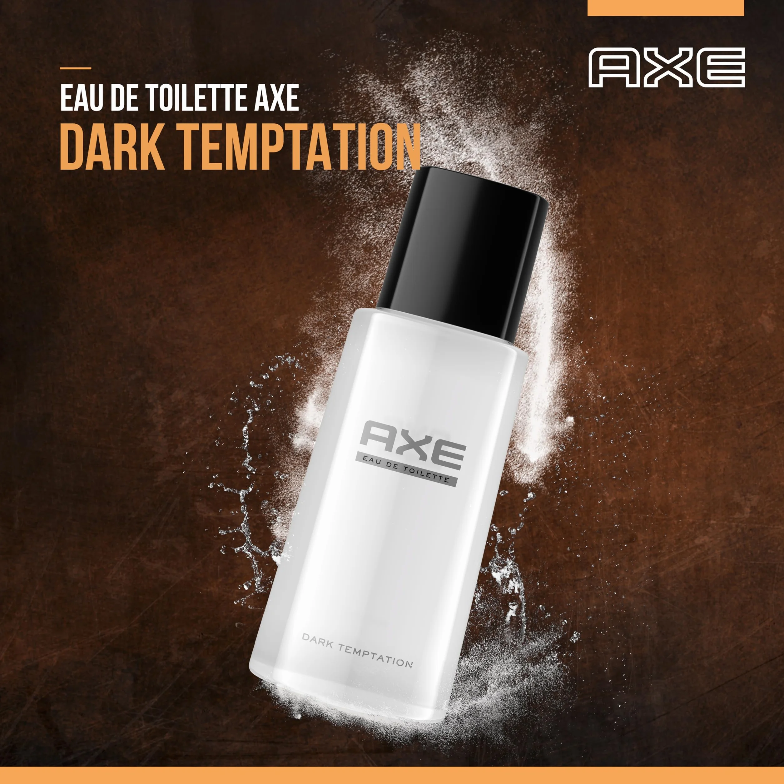 Axe woda toaletowa Dark Temptation, perfumy czarnej czekolady i przyprawy, wydajność i świeżość 24 godziny - butelka 100ml