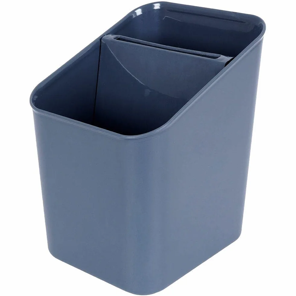 Ociekacz na sztućce Organizer Kosz przybory kuchenne Szary 14x11x16 cm