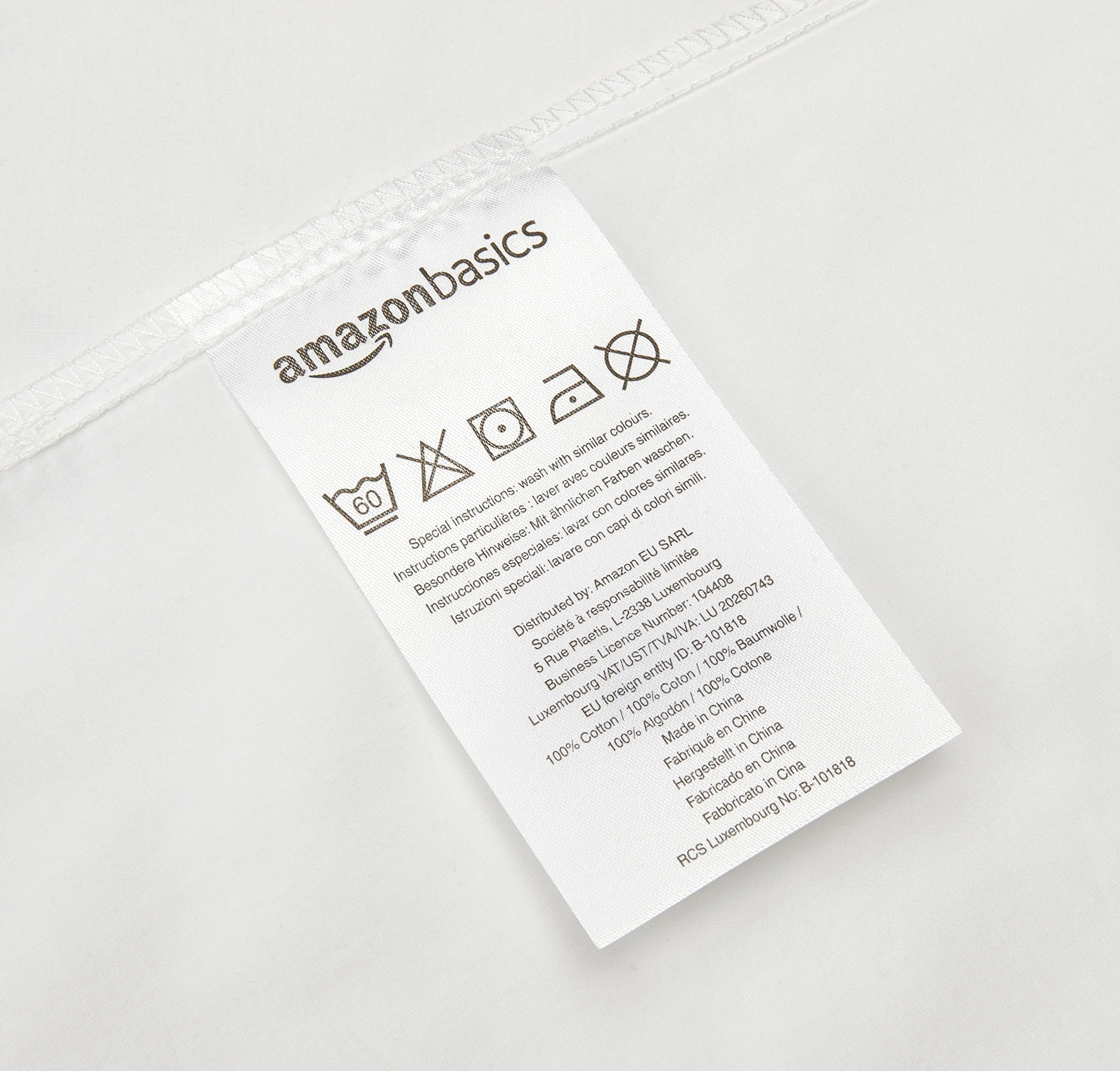 Amazon Basics hipoalergiczna poszewka na poduszkę 50 x 80 cm zestaw 2 szt. biała