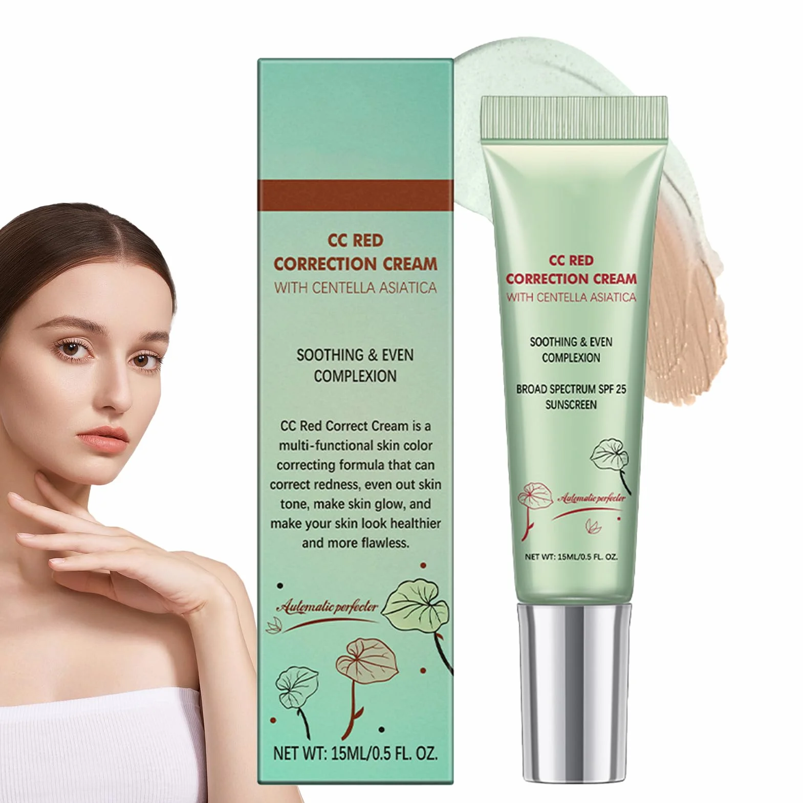 CC Red Correct Krem przeciw zaczerwienieniom z wąkrotą azjatycką SPF 25 15 ml
