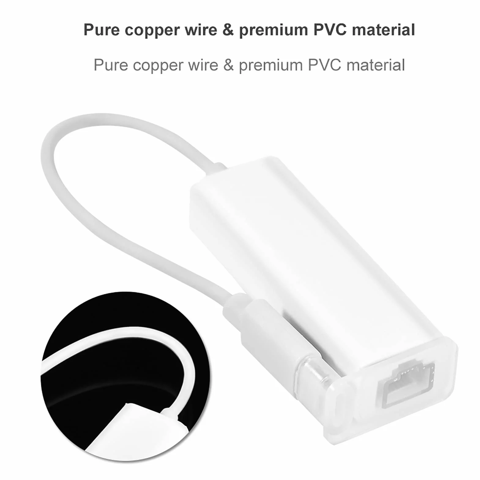 Adapter USB 3.1 Typu C na RJ45 Konwerter Sieci Fast Ethernet LAN dla USB C Laptop Plug and Play, Mały Rozmiar, Szeroka kompatybilność