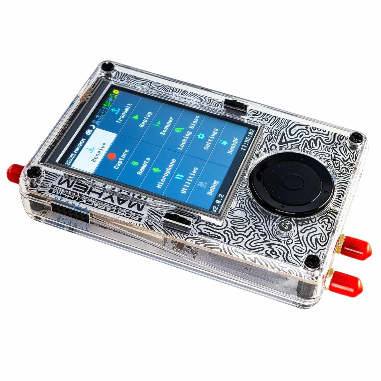 PortaPack H4M + HackRF zestaw z antenami, 3,2-calowy TFT 1 MHz-6 GHz, profesjonalny bezprzewodowy nadajnik-odbiornik radiowy, powłoka ABS, powtórka do komunikacji radiowej