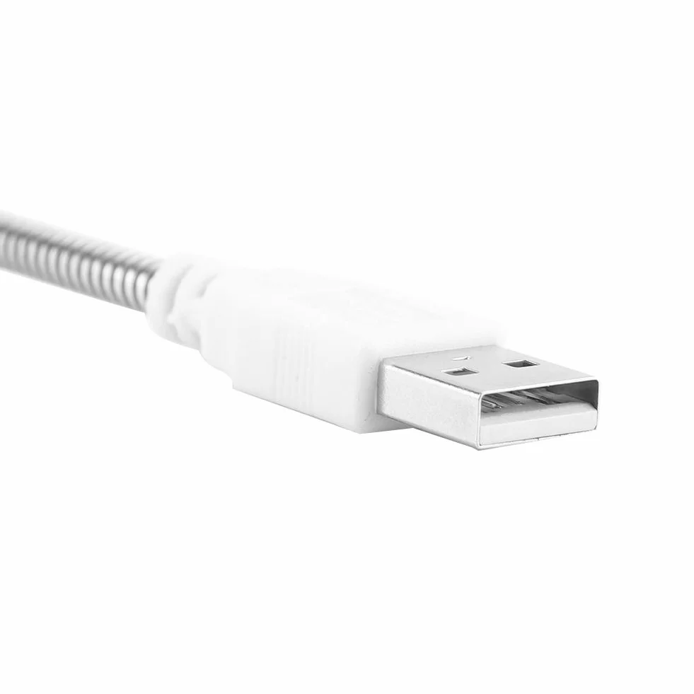 Elastyczna Komputerowa LED, Interfejs USB Mini Lampka Nocna do Komputera Laptop Notebook PC Regulowana Ochrona Oczu Wąż Pojedynczej Lampy Lampka USB