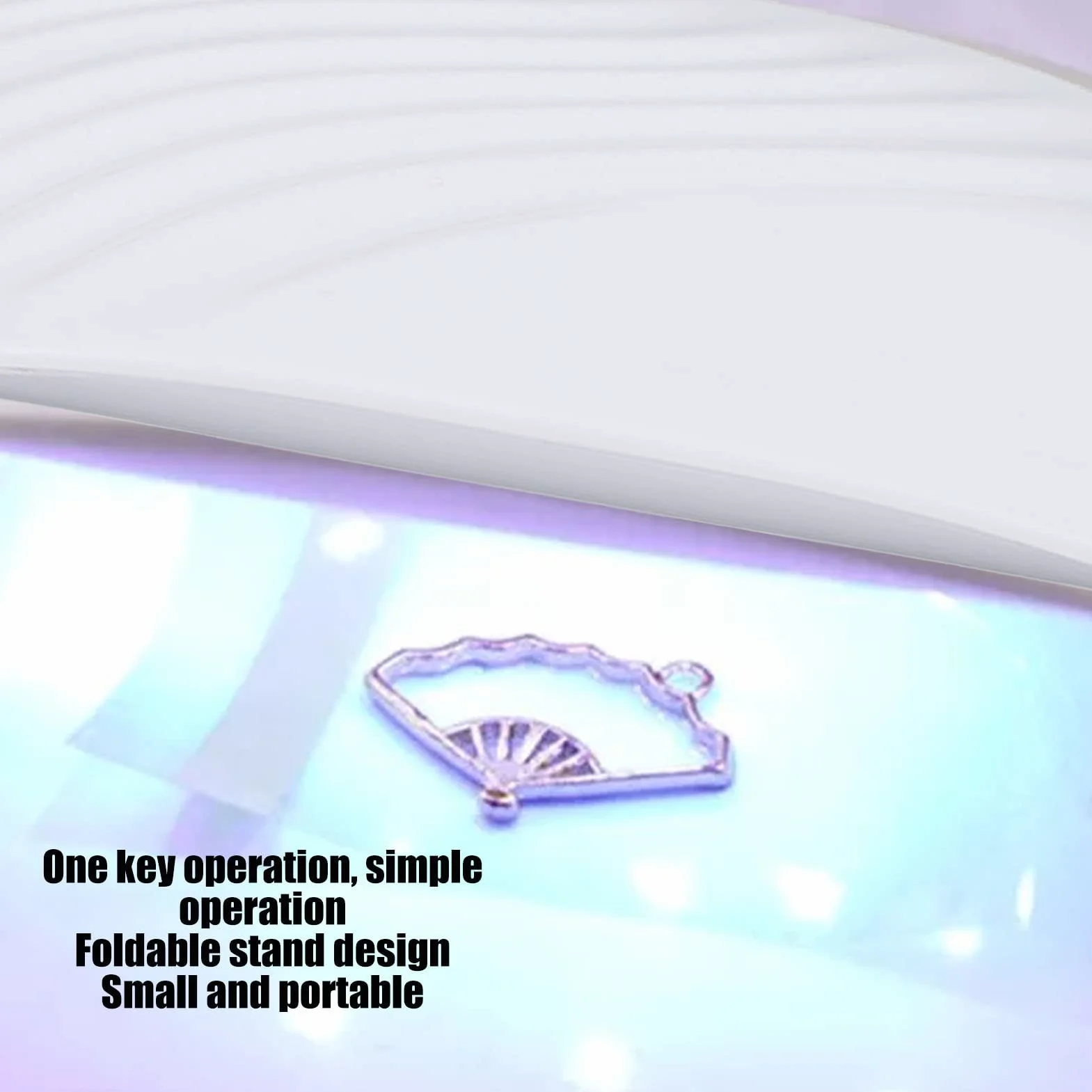 Suszarka do paznokci, 36W 12 LED ż Nail Polish UV LED Light USB Curing Lamp ze składanym stojakiem, przenośne światło utwardzające Profesjonalna lampa żelowa Nail Light dla Nail
