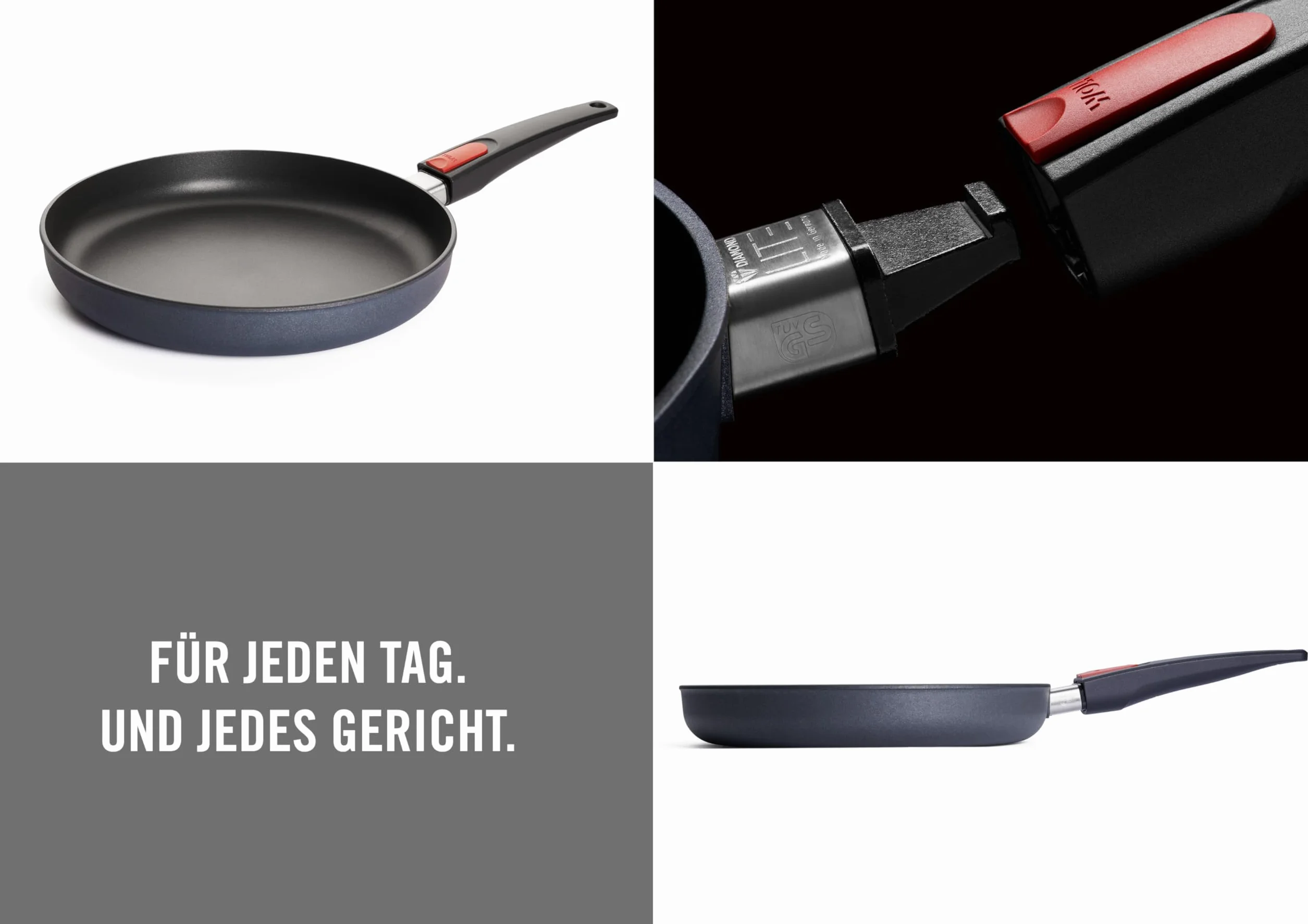 Woll Lite żeliwna patelnia 28 cm ze zdejmowanym uchwytem