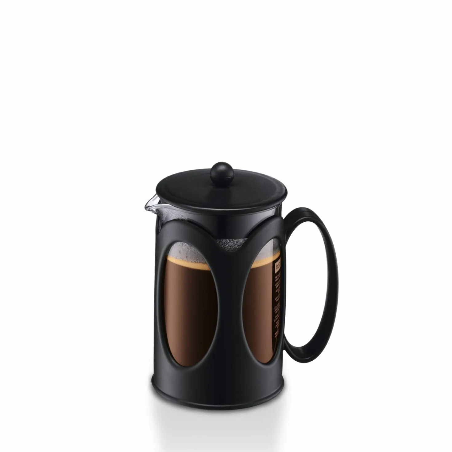 Bodum Kenya French Press ekspres do kawy, szkło borokrzemowe 0,5 l, czarny
