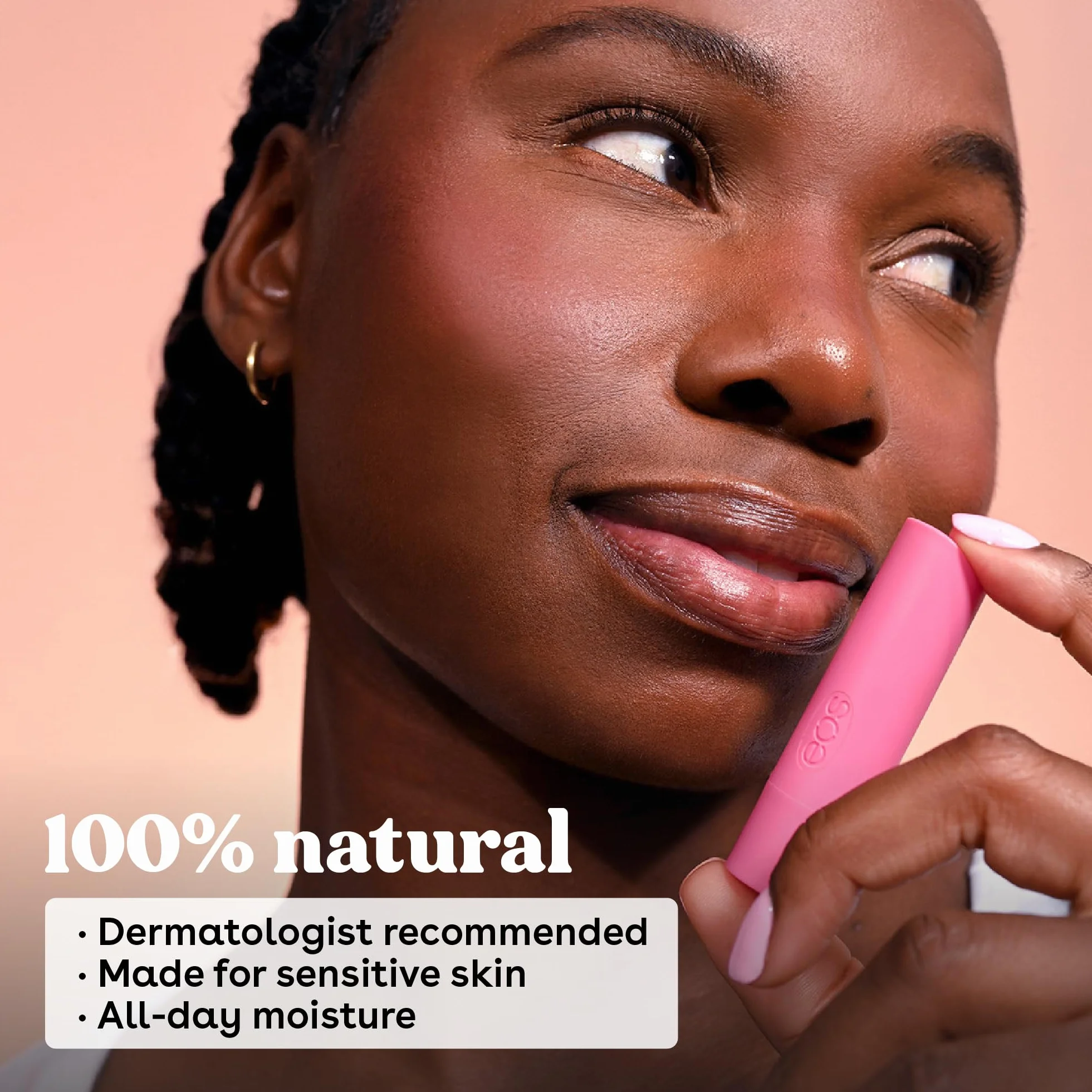 eos FlavorLab Super Soft Shea balsam do ust w patyczkach - Totally Tropical zestaw różnych smaków | Nawilżający balsam do ust | 24-godzinna nawilżająca opieka | Bez glutenu | 4 sztuki, smokowiec