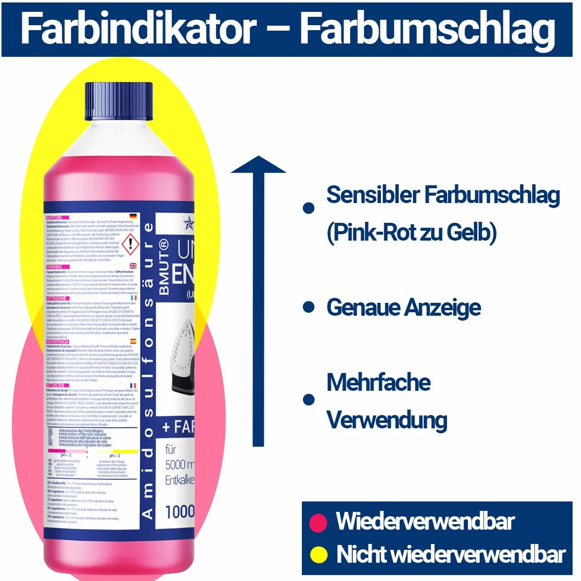 Uniwersalny odkamieniacz 1000 ml do ekspresu do kawy i ekspresu do kawy – na 8 odkamieniania po 125 ml (1 x 1000 ml)