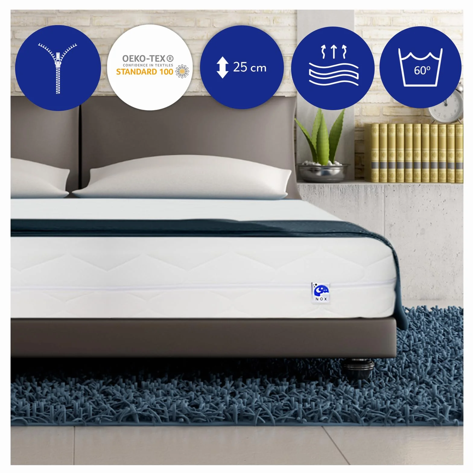 Materac sprężynowy dwustronny TULENA NOX 140x200 cm H4 H5 Comfort Plus 23 cm