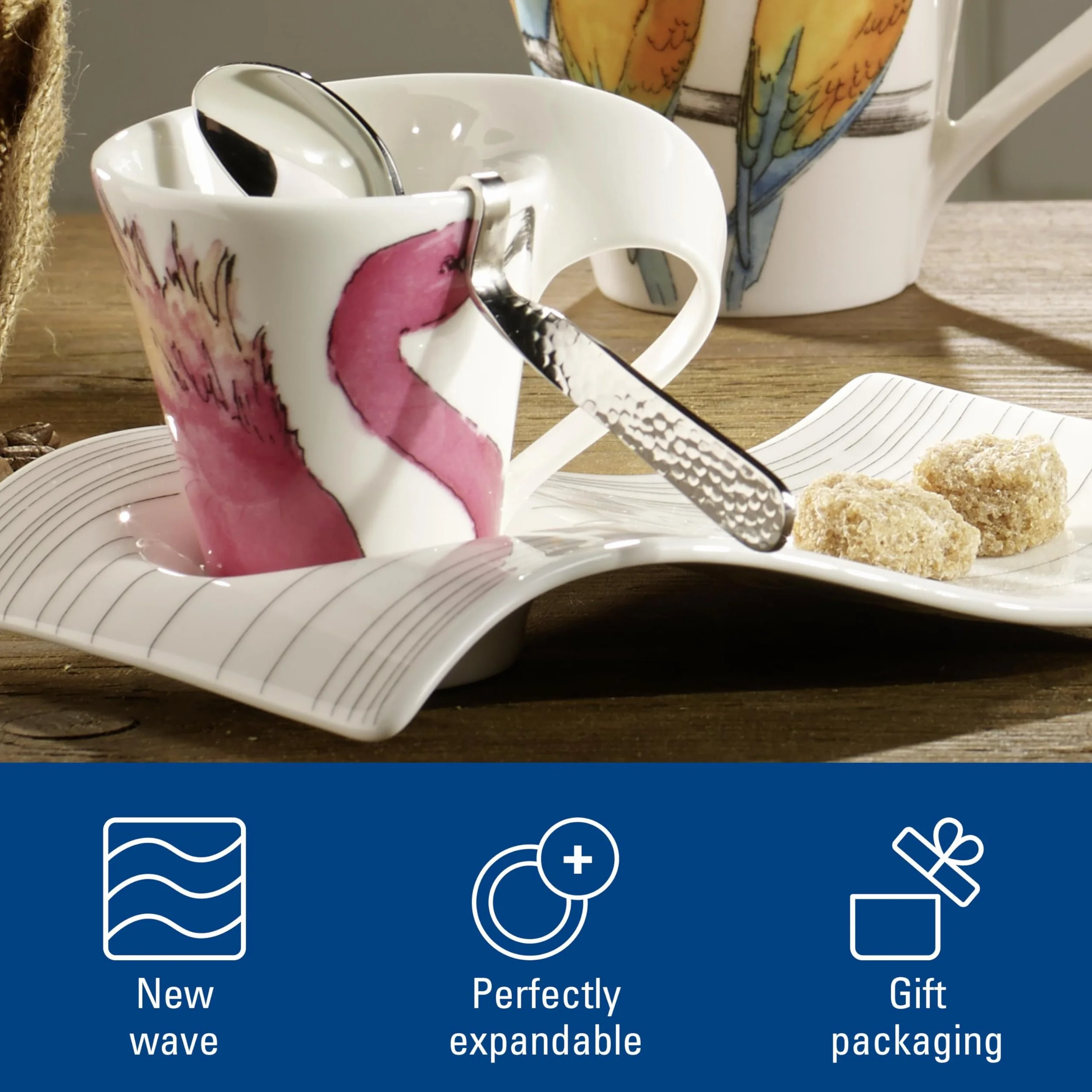 Villeroy & Boch New Wave Coffee Animals Of The World Kubek Porcelana 350 ml