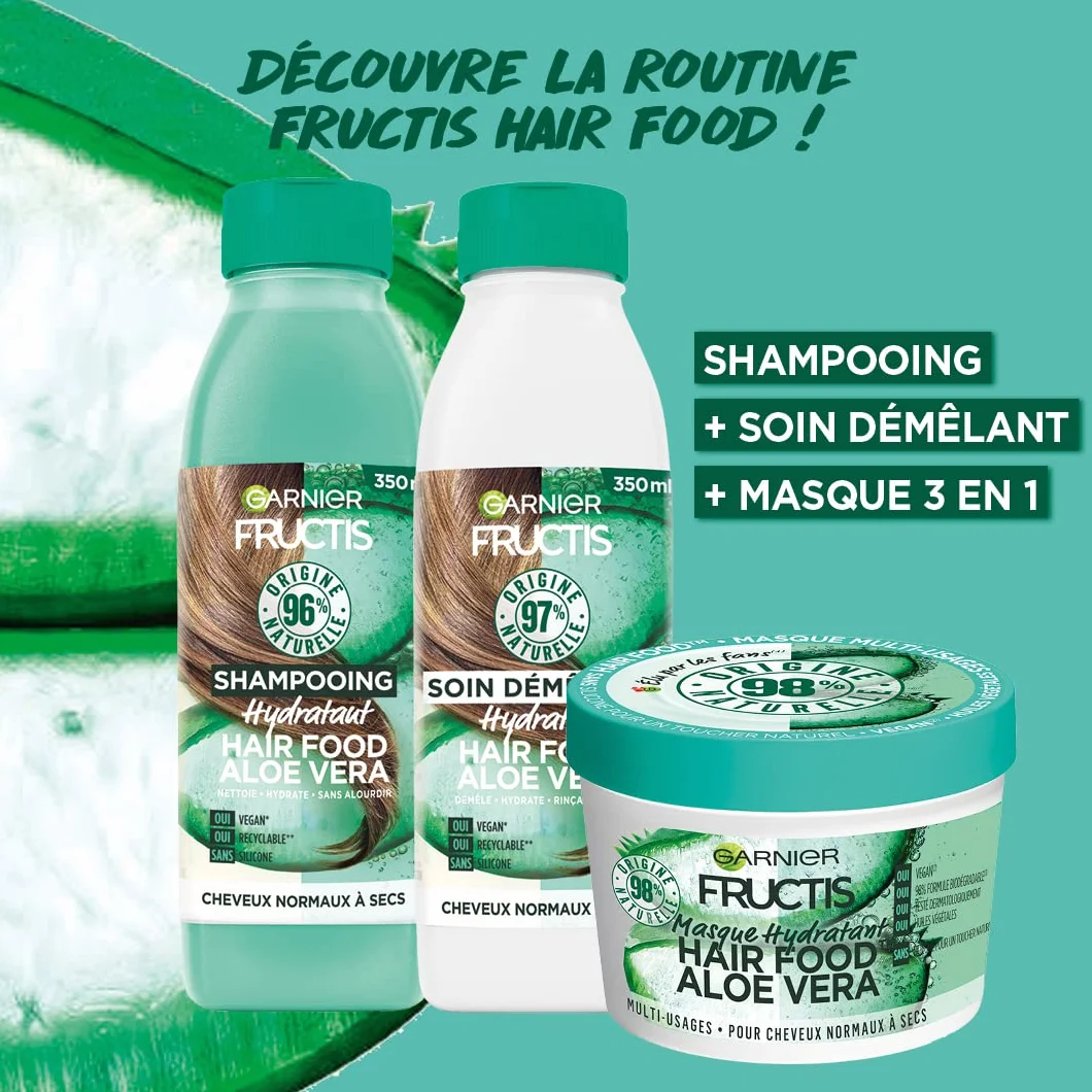 Garnier Fructis Hair Food pielęgnacja, nawilżająca, z aloesem, do suchych włosów, 350 ml