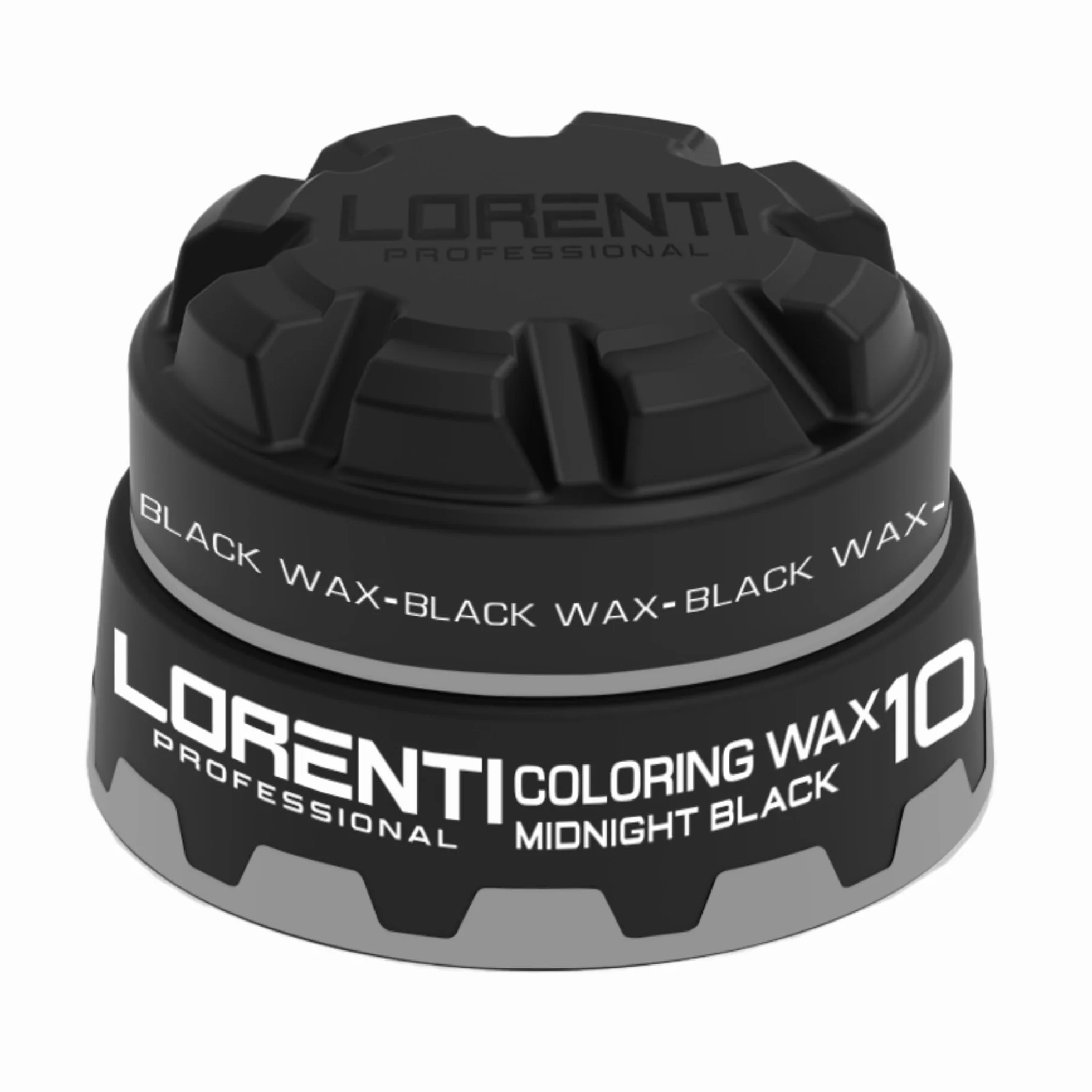 LORENTI TOKYO & SEOUL Color Hair Wax Black No.10 150 ml | Wosk żelowy z efektem mokrego | Wosk do włosów z kolorem i połyskiem | Żel do włosów dla mężczyzn | Wosk żelowy do stylizacji włosów | Wosk do