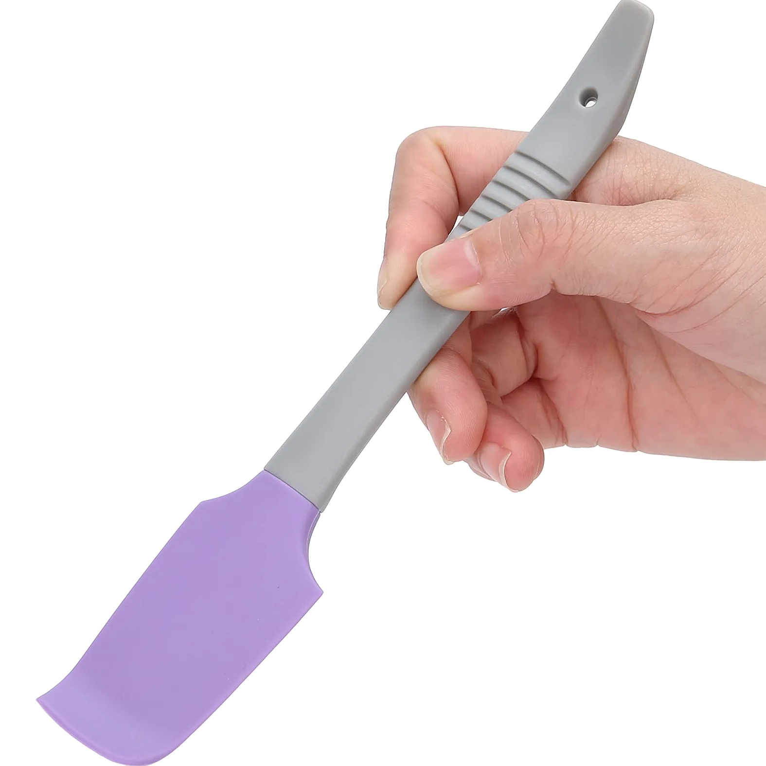 Silikonowy aplikator do wosku, odporny na wysokie temperatury, z antypoślizgowym uchwytem, do podgrzewania wosku, do leczenia wosków skóry (PURPLE)