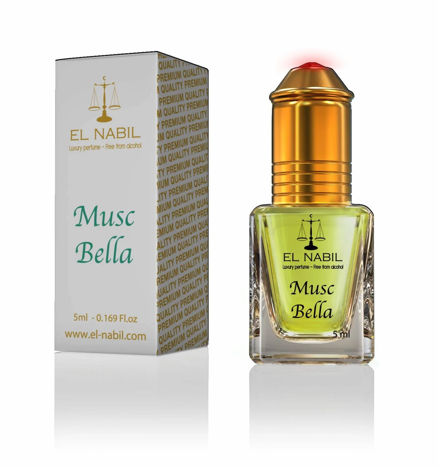 Musc Bella 5 ml zapach perfum – El Nabil Misk Musk piżmo olejek perfumowany dla kobiet i kobiet