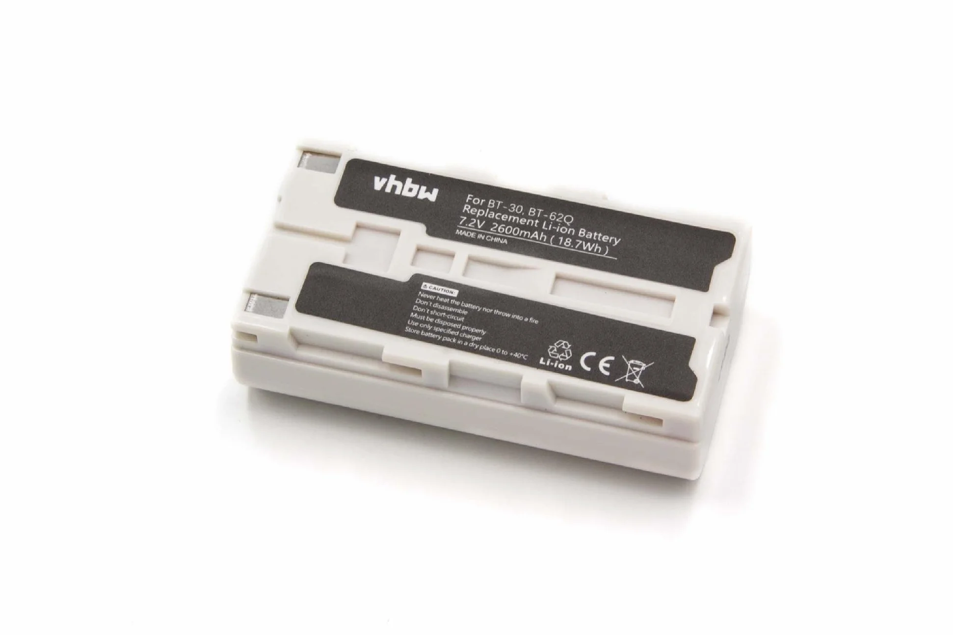 vhbw Akumulator litowo-jonowy 2600 mAh (7,2 V) do systemu nawigacji GPS Sokkia SHC2500, SHC2500 Data Collector jak BT-30, BT-62Q.