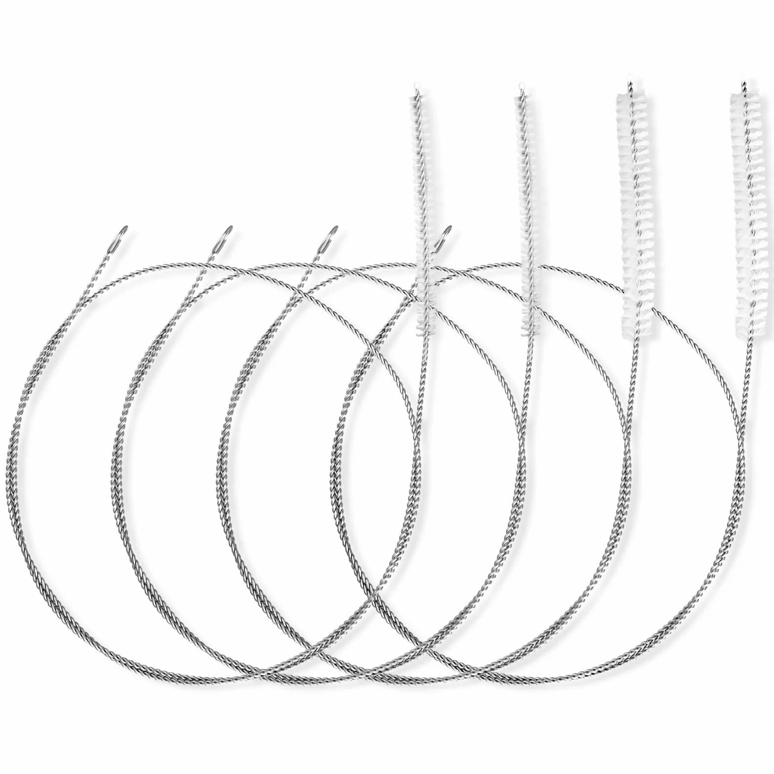 Ymapinc Szczotka do czyszczenia słomek, bardzo długa, 90 cm, bardzo długie środki do czyszczenia słomki, rur, węża, odpływu lodówki, szczotki do cewnika laboratoryjnego, biała, 4 szt