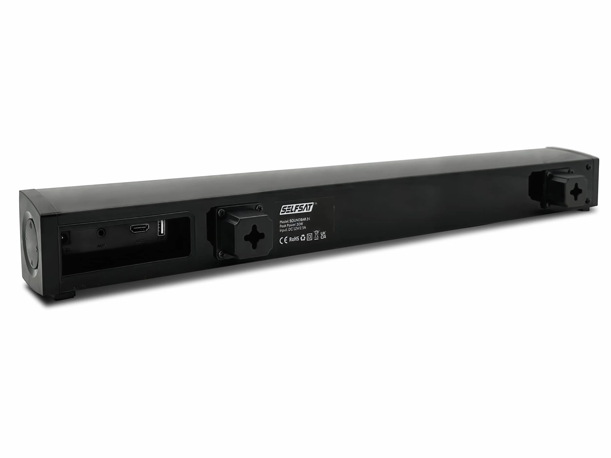 SELFSAT Soundbar 24 (soundbar 12 V pasuje do telewizorów 24") Bluetooth, czarny