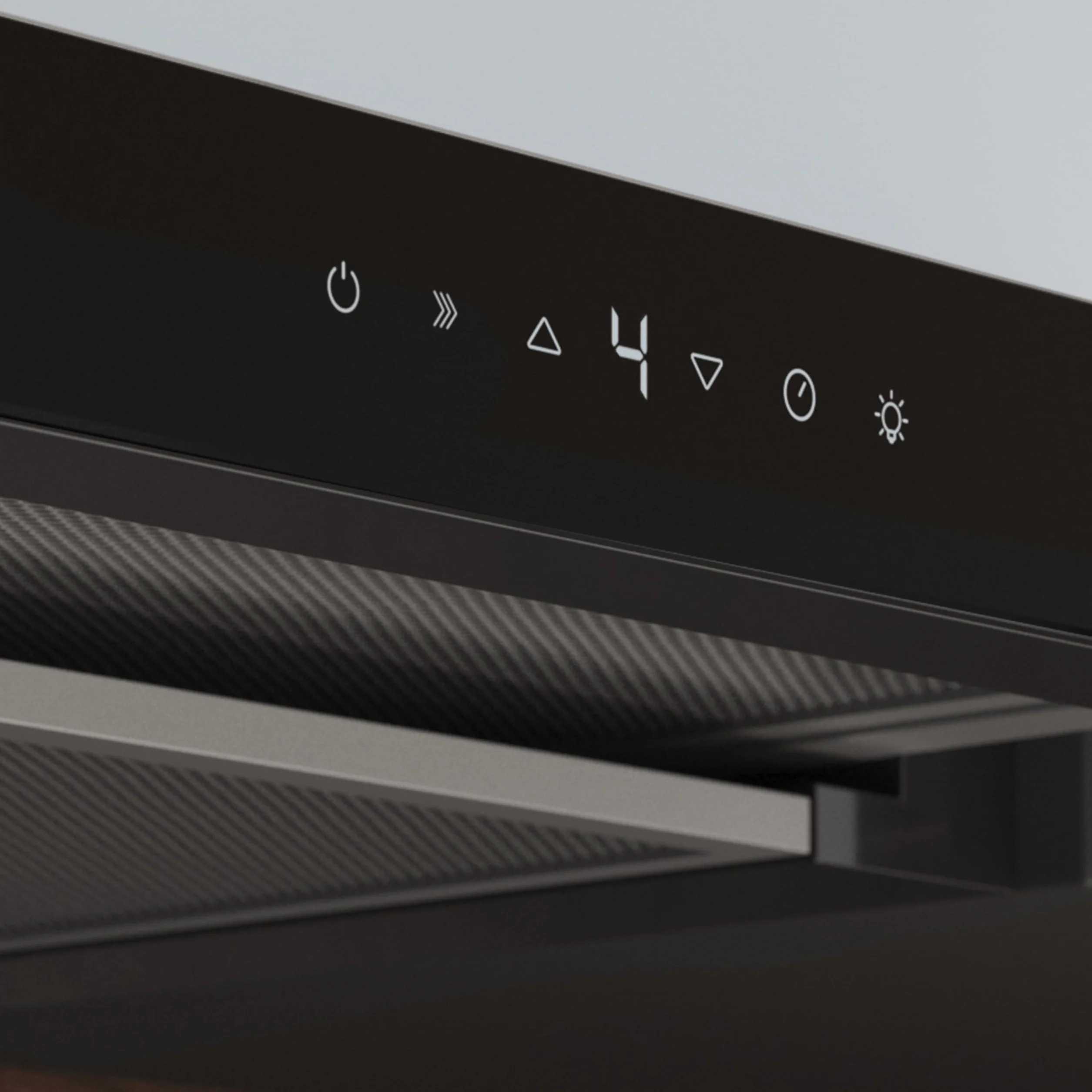 Cecotec Okap Kuchenny 60 cm TLT 605500 Glass Black A++ 70 W 550 m³/h Dotykowy Gesty Filtr Węglowy