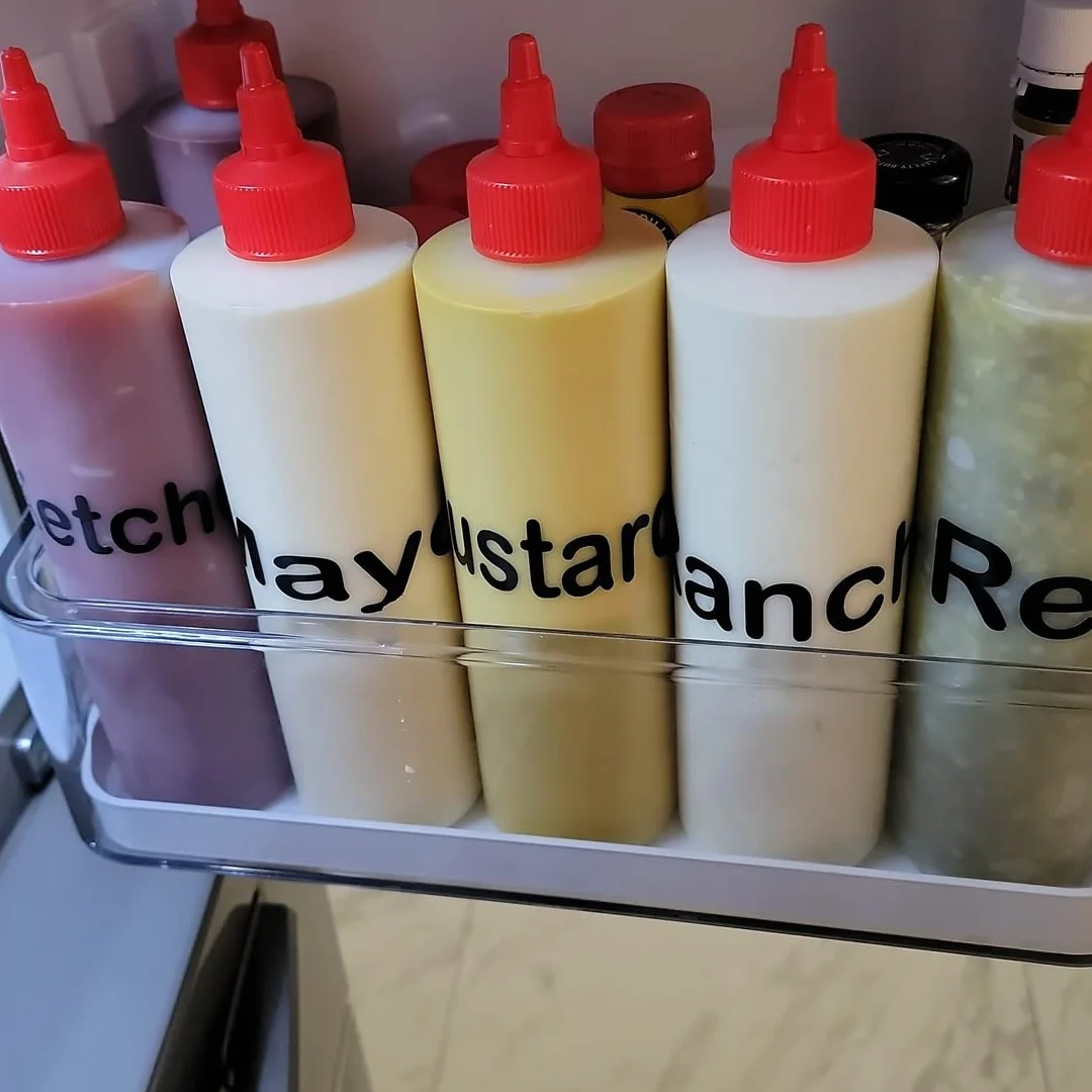 Butelki do wyciskania przypraw 500 ml 3 szt plastikowe z nakrętką