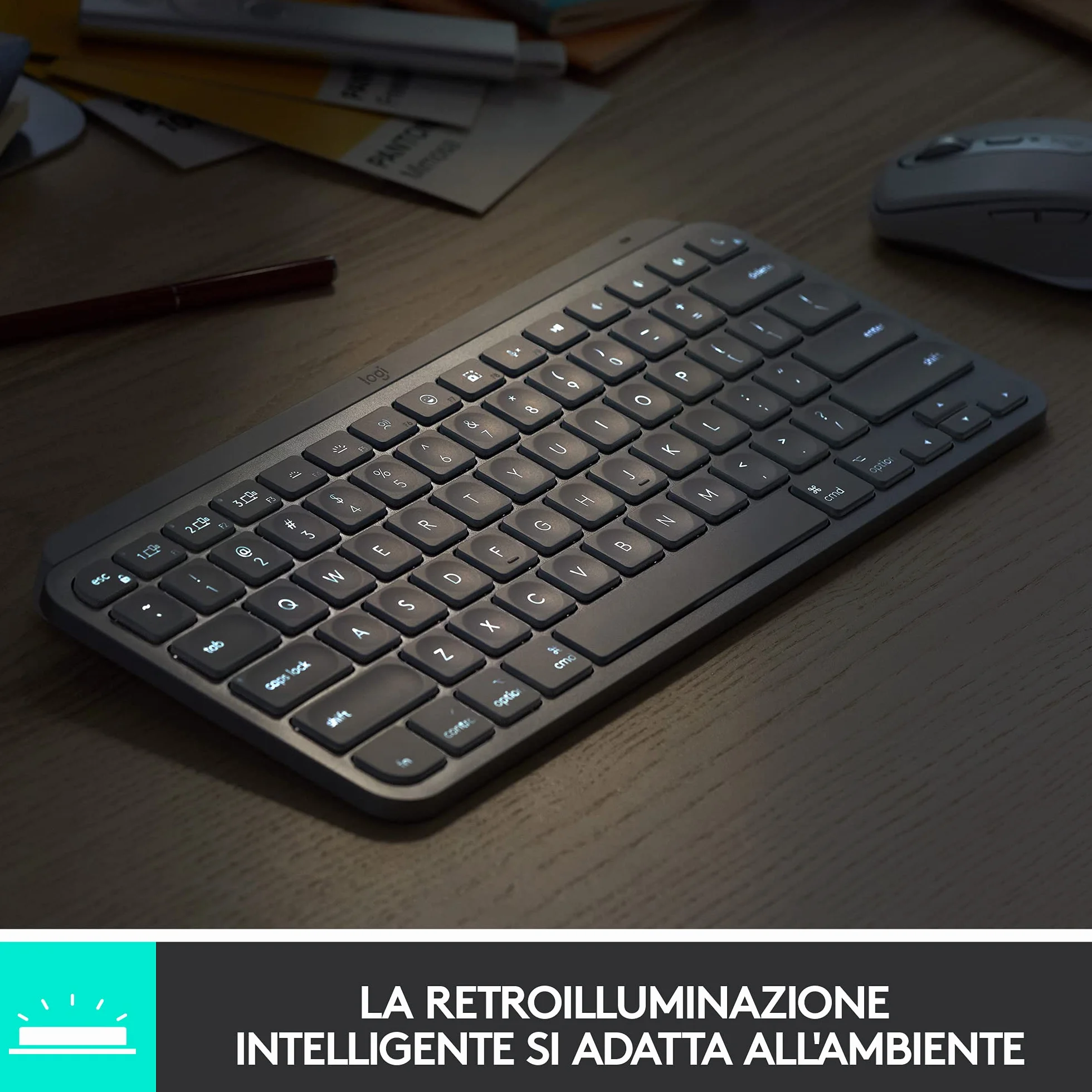 Logitech MX Keys Mini Bezprzewodowa klawiatura - ITA QWERTY