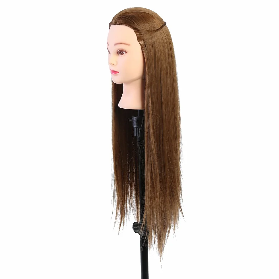 Szalona główka treningowa, niezawodna, bezpieczna, nieplącząca się głowa manekina do makijażu, łatwa do czesania 60 cm, dla nauczycieli piękności, którzy zaplatają studentów kosmetyczki