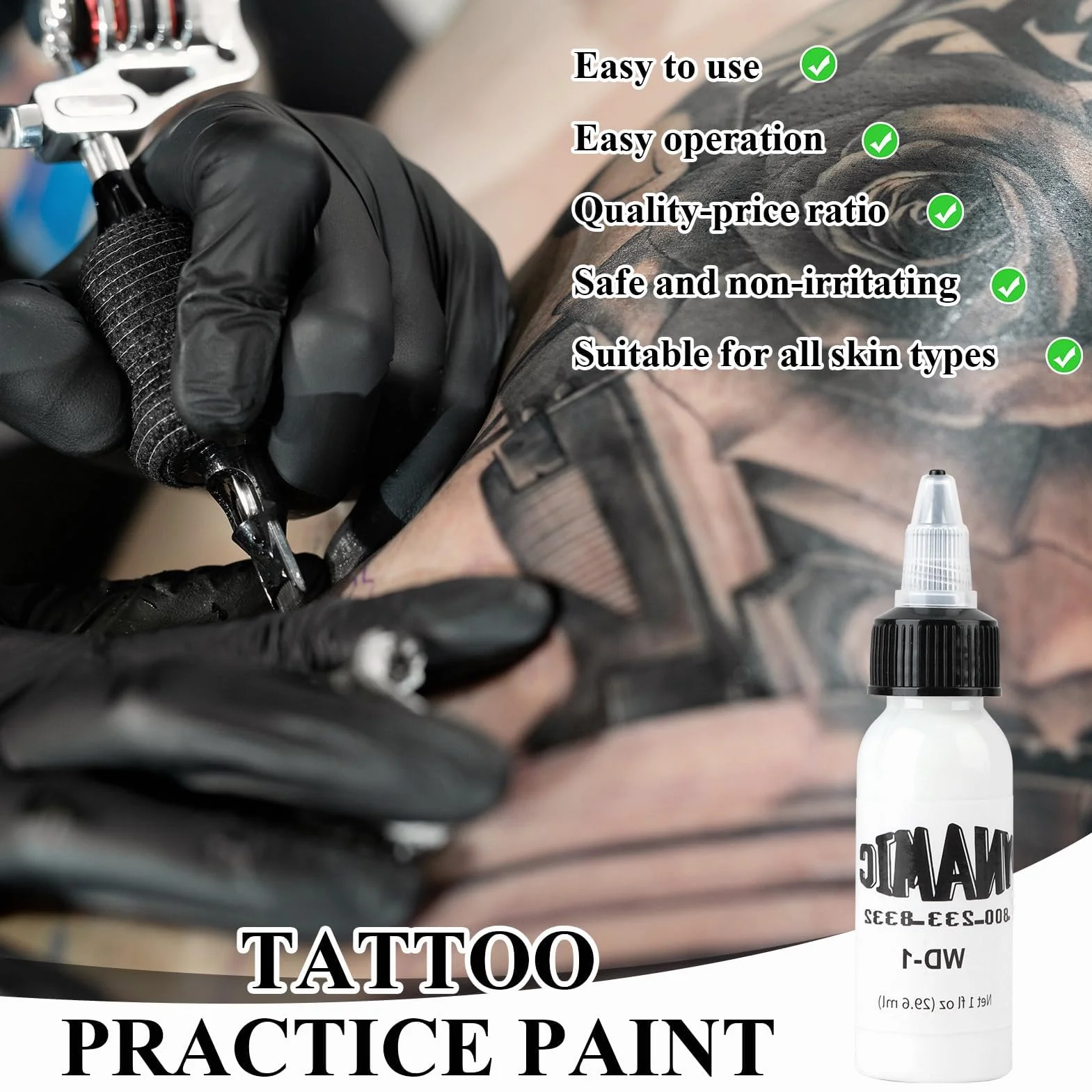 Czarny tusz do tatuażu 30 ml