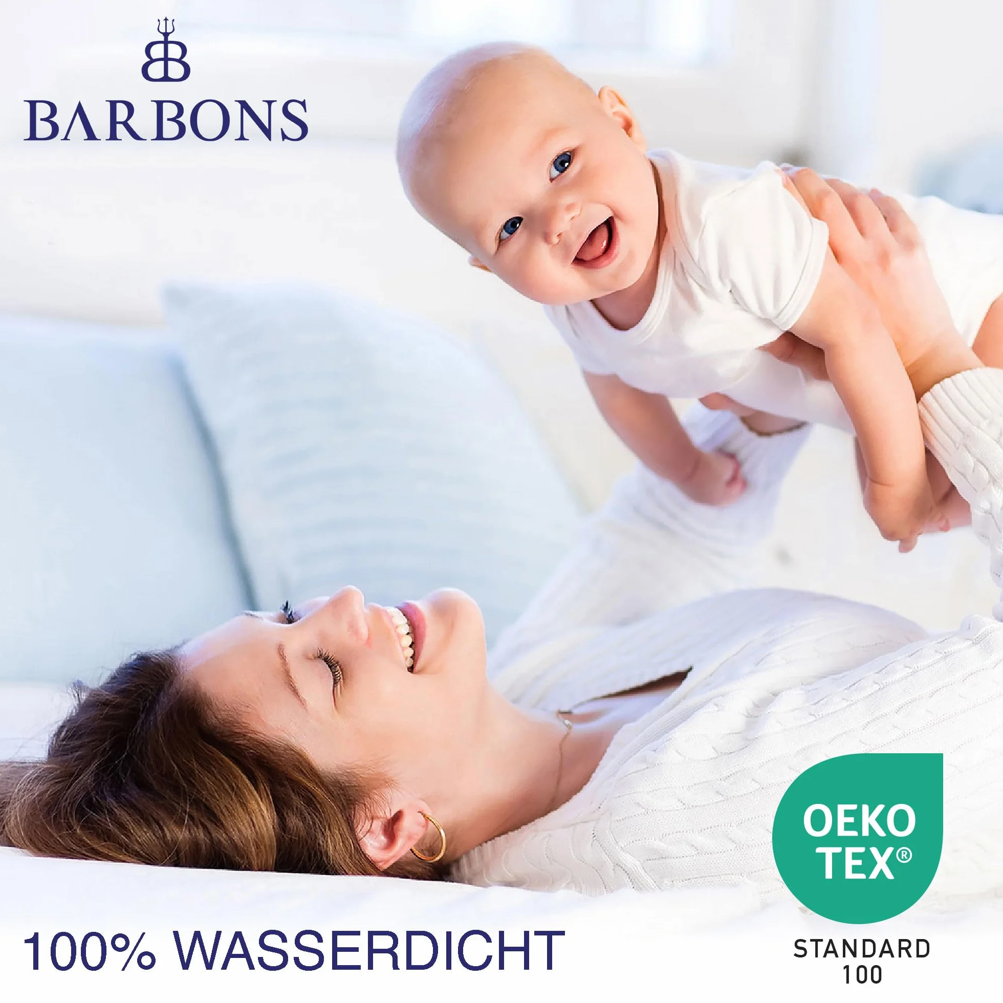 BARBONS Ochraniacz na materac 90x190 wodoszczelna nakładka ochronna