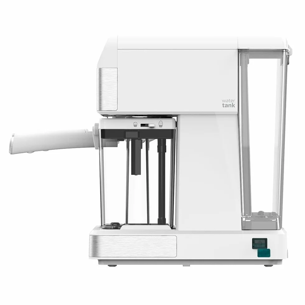 Cecotec Półautomatyczny ekspres do kawy, Power Instant-ccino, 20 barów ciśnienia, pojemność 1,4 l, system grzewczy ThermoBlock i wyjmowany zbiornik na mleko Touch White