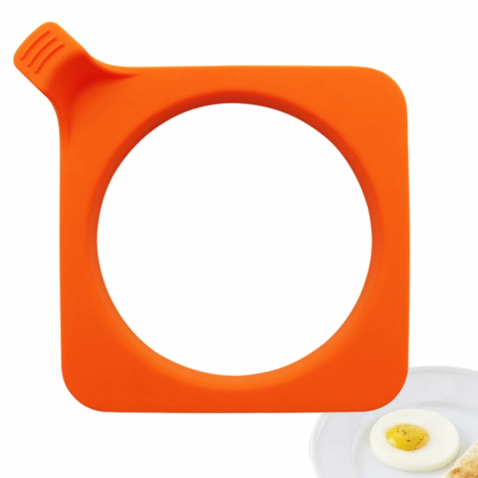 Silikonowe formy do jaj, silikonowe pier?cienie do jajek do sma?enia jajek - odporna na ciep? forma do jajek - okr?g?e jajka klasy spo?ywczej, modelarka do jajek