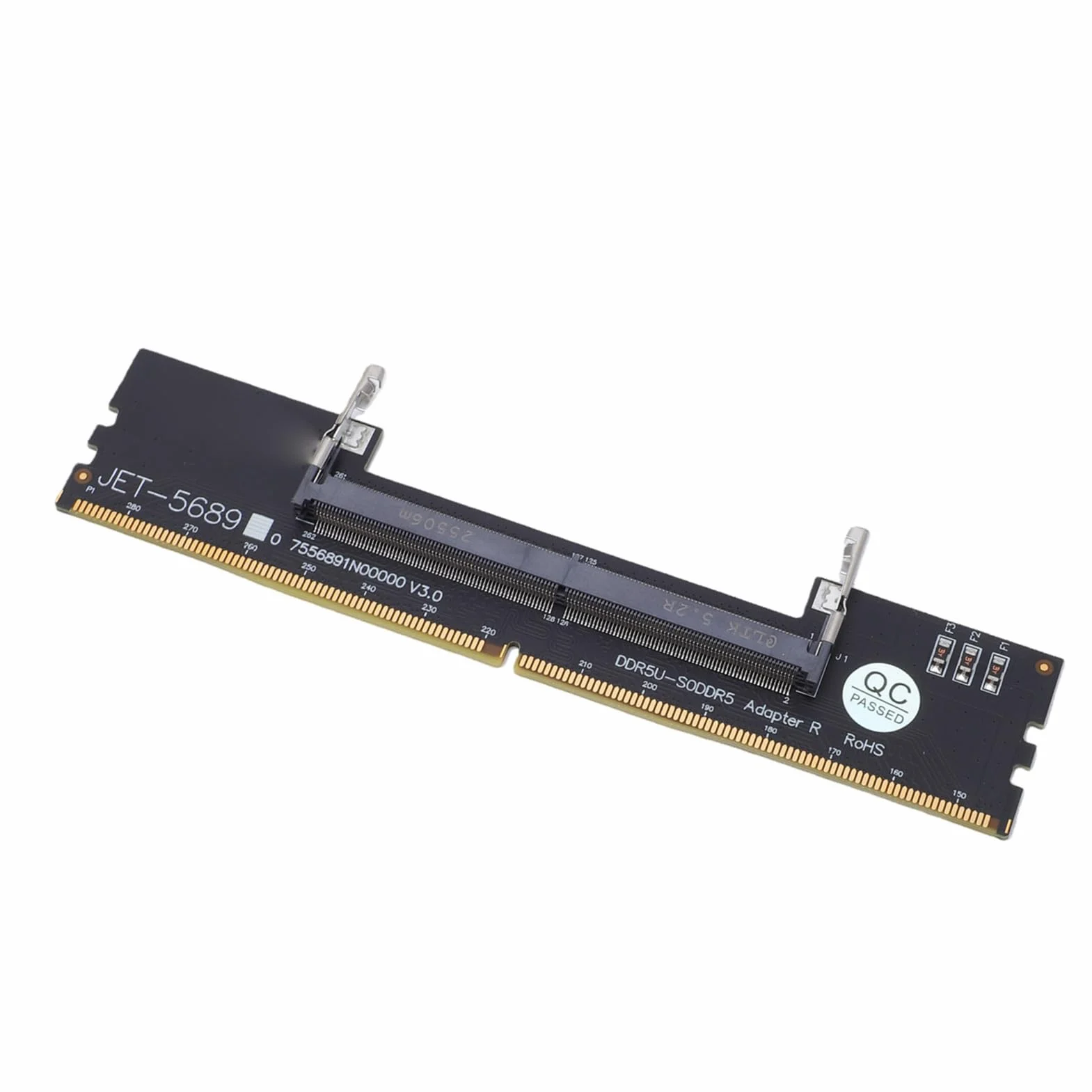 Eujgoov Karta Adaptera DDR5 U DIMM na SO DDR5 RVS, Konwerter Pamięci Laptopa na Komputer Stacjonarny do Naprawy i Konserwacji Komputera, z Bezpiecznym, Stabilnym środowiskiem Testowym
