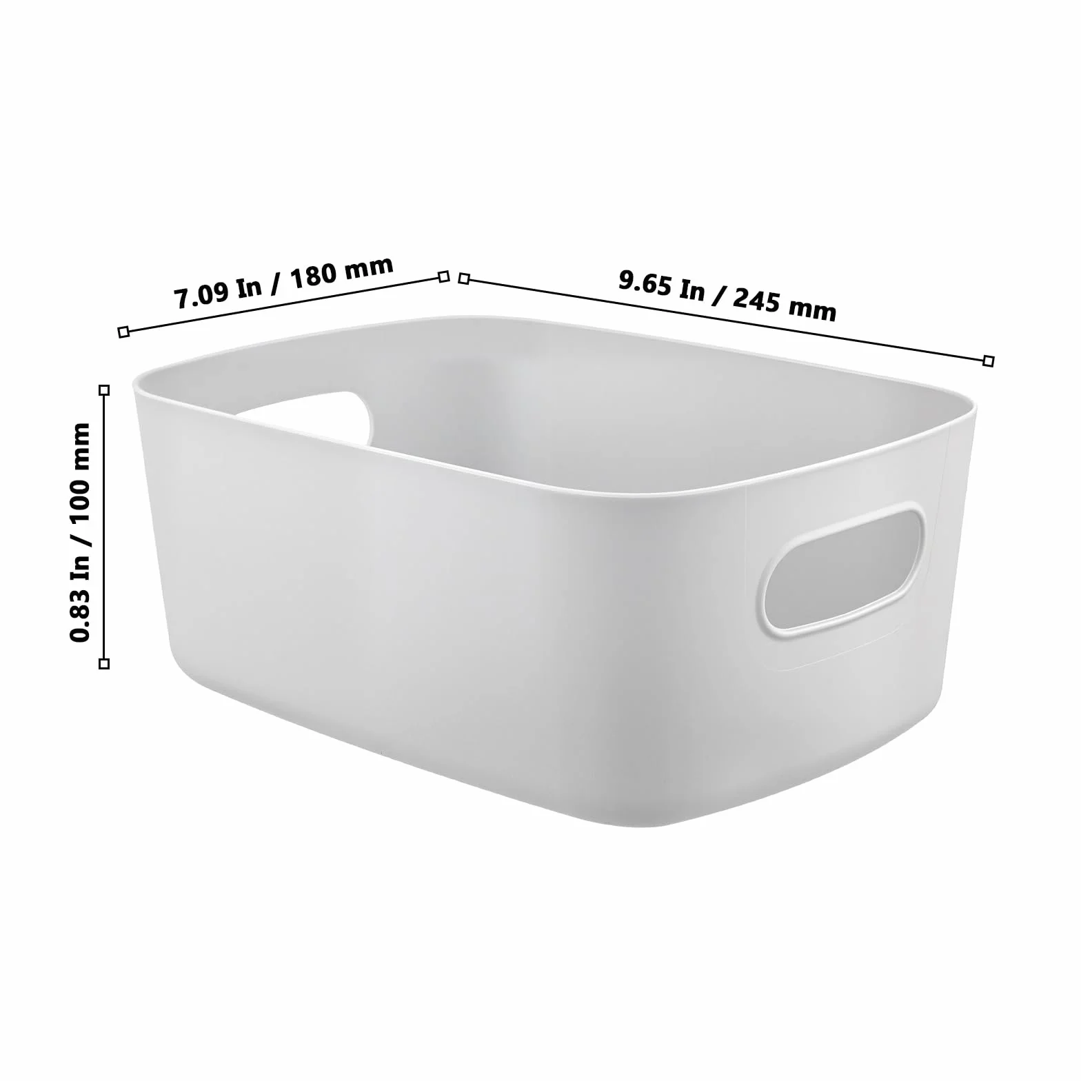Plastikowe kosze do przechowywania 24,5 x 18 x 10 cm 10 sztuk organizer
