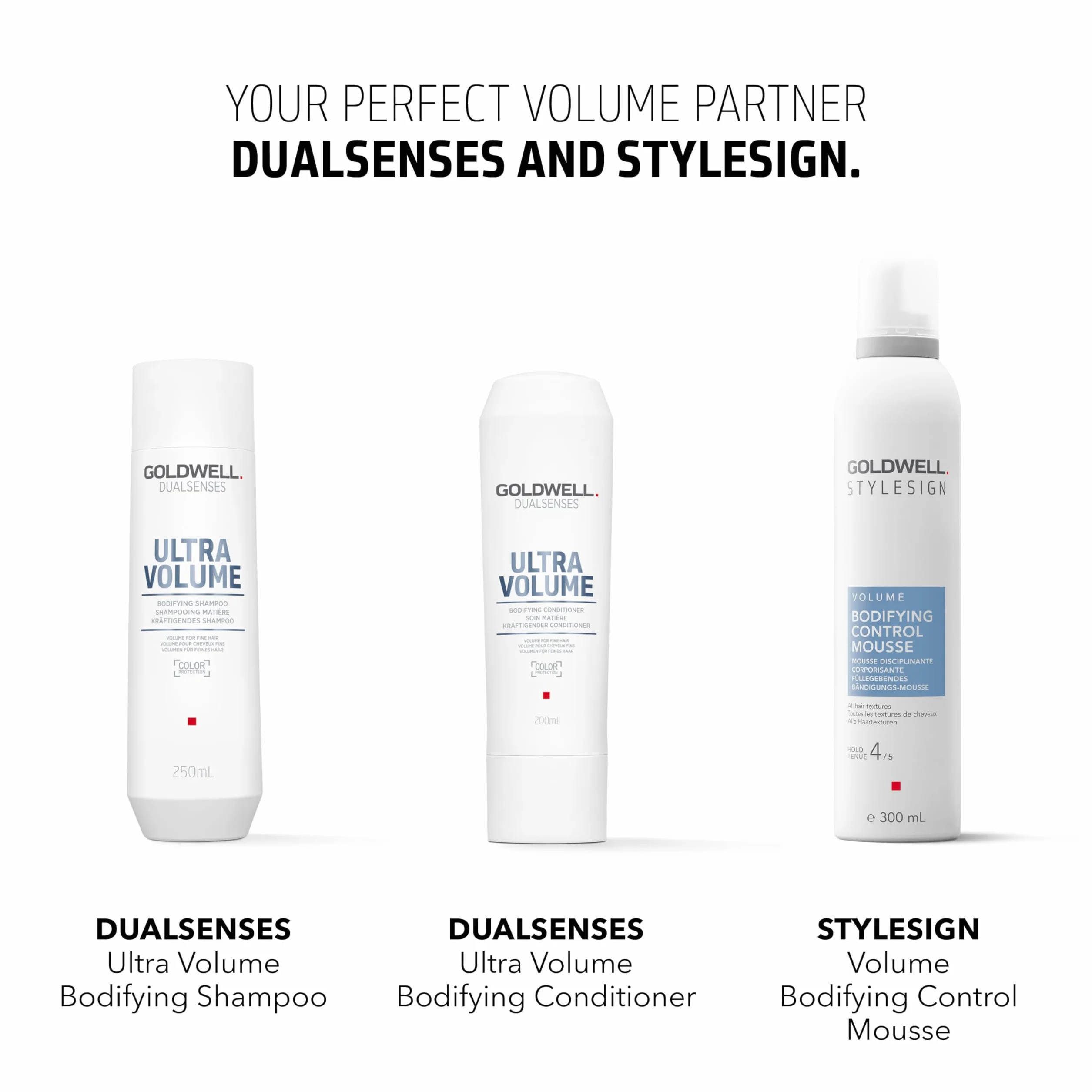 Goldwell STYLESIGN Mus do włosów wypełniający objętość, idealny do wszystkich struktur włosów, 300 ml