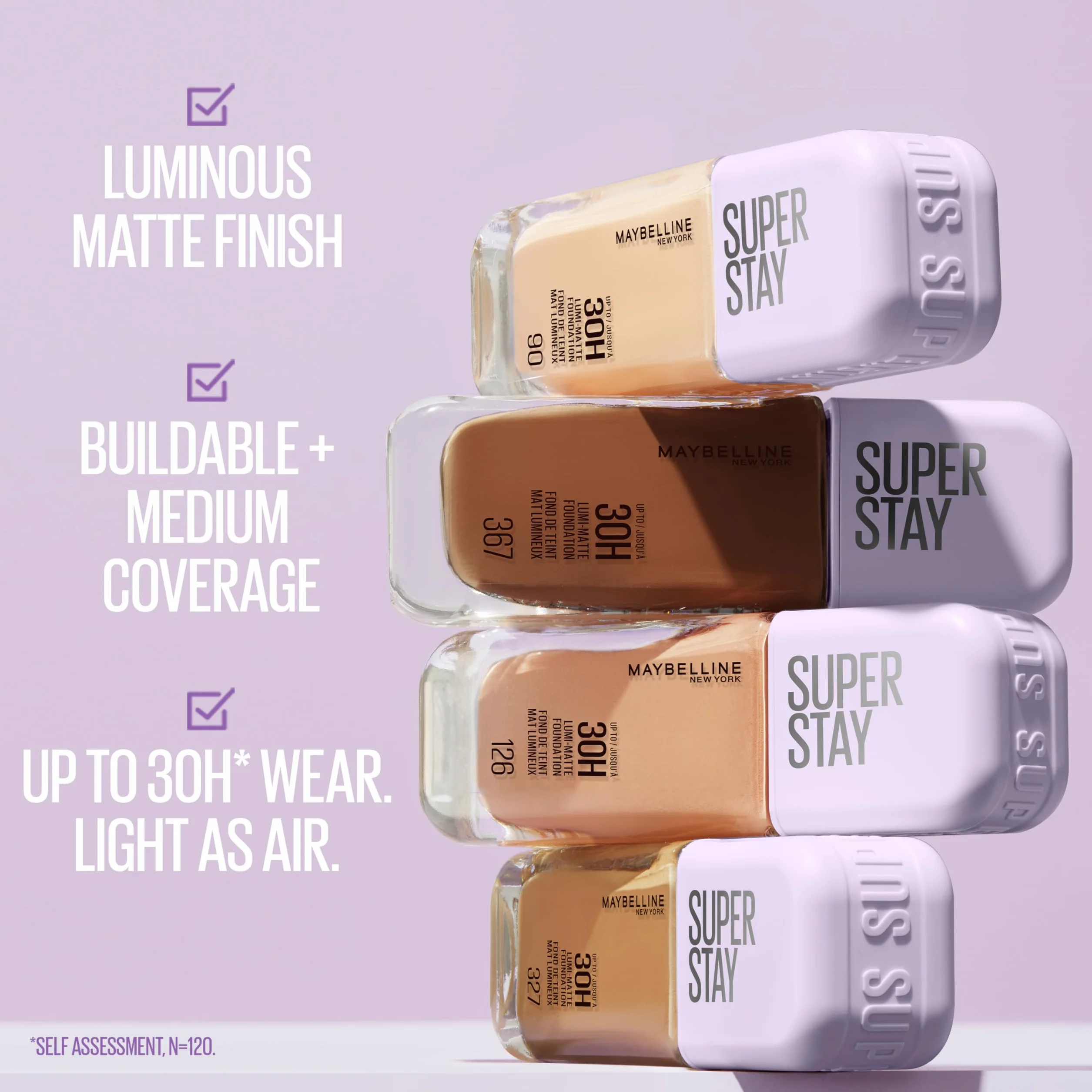 Maybelline New York Super Stay Lumi Matte Foundation 118, podkład do twarzy, 35 ml