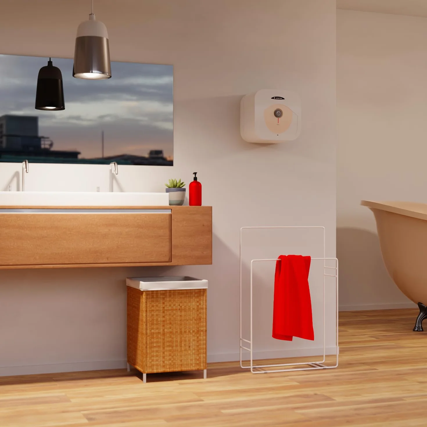 Ariston Dune RS 30 Litrów 3100856 Nad Umywalkowy Podgrzewacz Wody Bojler Elektryczny. Przeznaczony do instalacji w Polsce