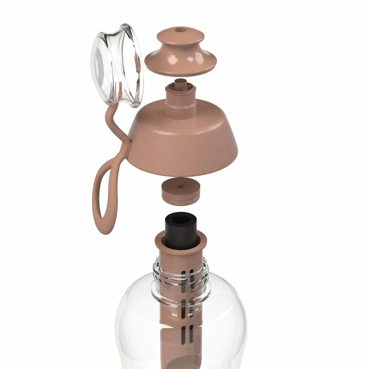 DAFI Soft DODA 500 ml Butelka Filtrująca Mocha Mousse z Filtrem Węglowym