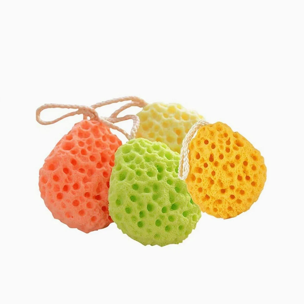Ręcznik złuszczający Złuszczająca gąbka pod prysznic Loofahs Gąbki pod prysznic Miękka gąbka do ciała dla dorosłych Gąbka do kąpieli dla dzieci Gąbka do szorowania (2/3/4 paczki) Rękawiczki