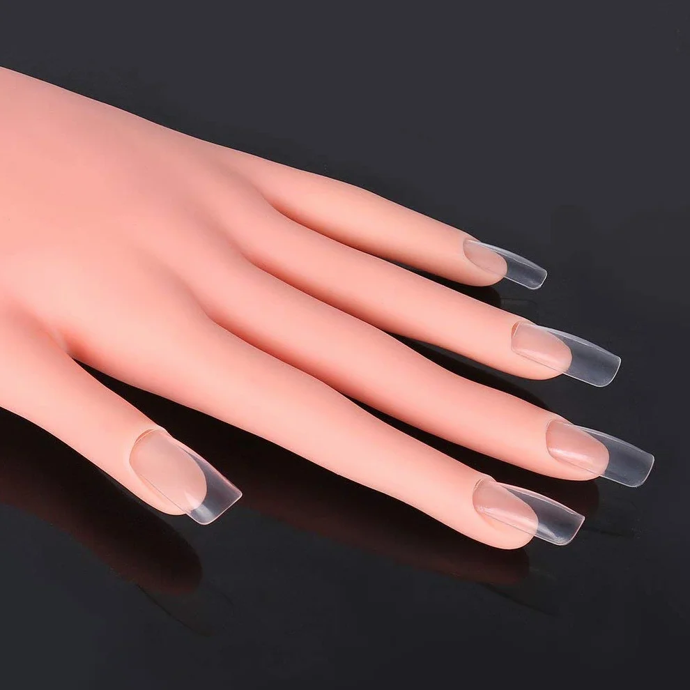 Ręka do paznokci elastyczna ręka przegubowa miękka Manicure ekspozytor lakieru bez paznokci