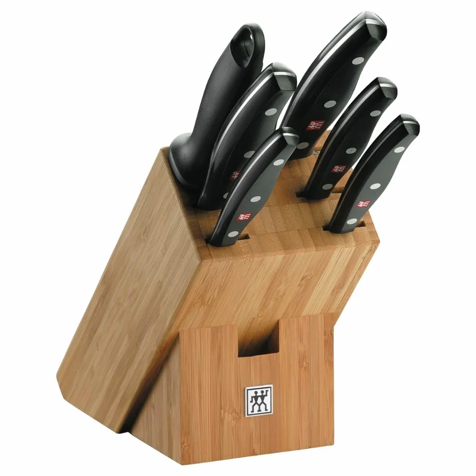 ZWILLING Twin Pollux Messerblock 7-tlg. Bambusblock rostfreier Spezialstahl