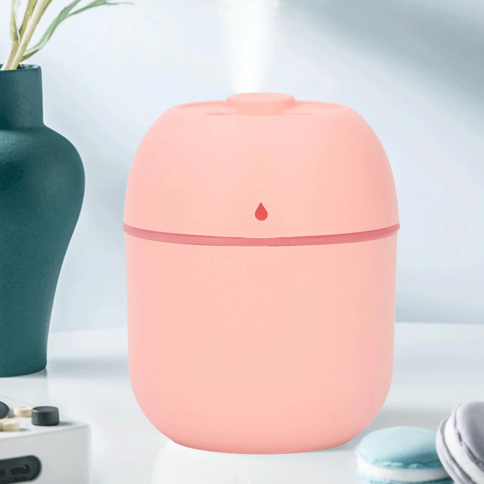 Mini Nawilżacz Cool Mist Przenośny USB Cichy Automatyczny Wyłącznik z Lampką Nocną