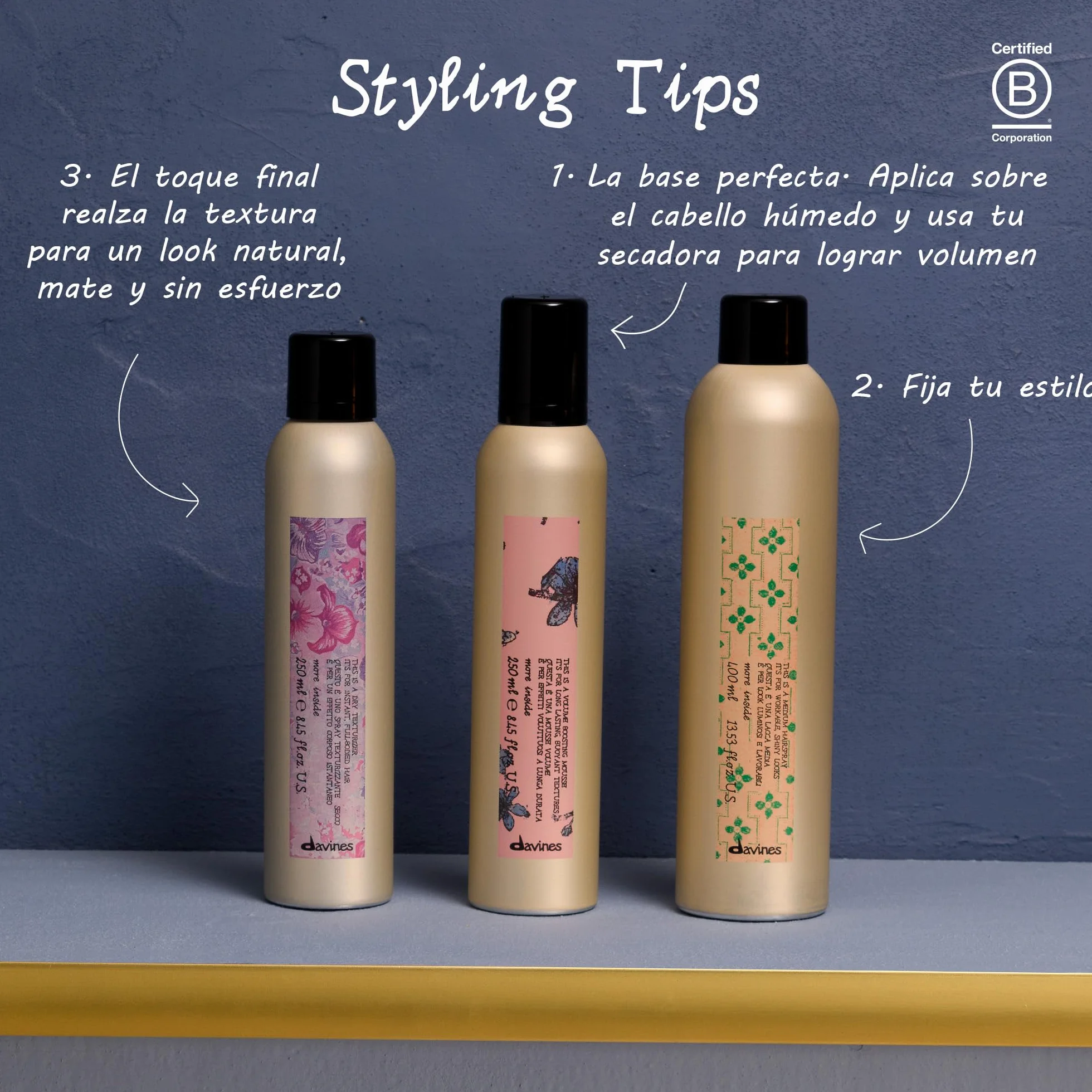 DAVINES Pudełko prezentowe do włosów 250 ml