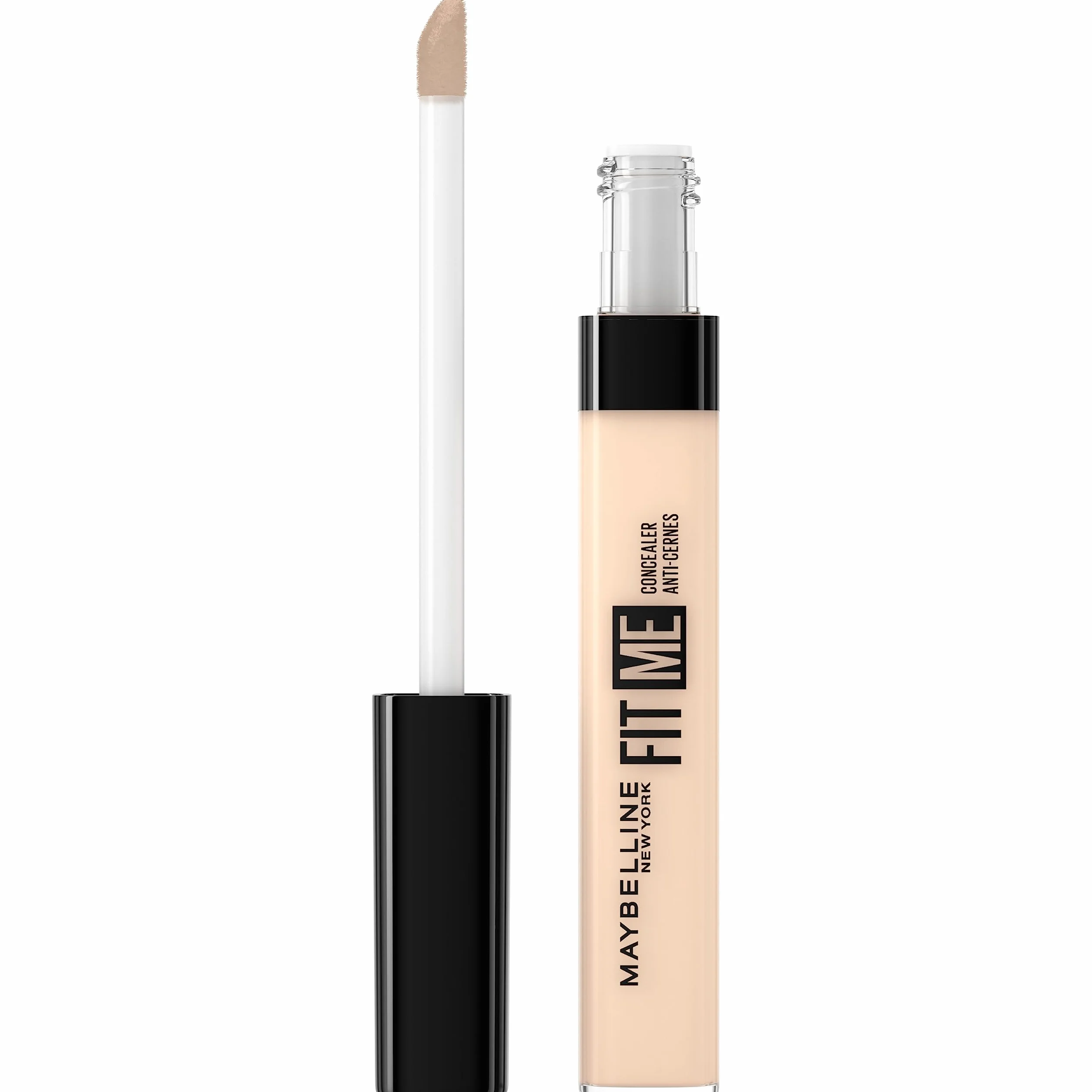 Maybelline New York Fit Me! korektor do twarzy w płynie, ujednolicenie kolorytu skóry, idealne uzupełnienie podkładu, 08 Nude – odcień cielisty beż, 6,8 ml
