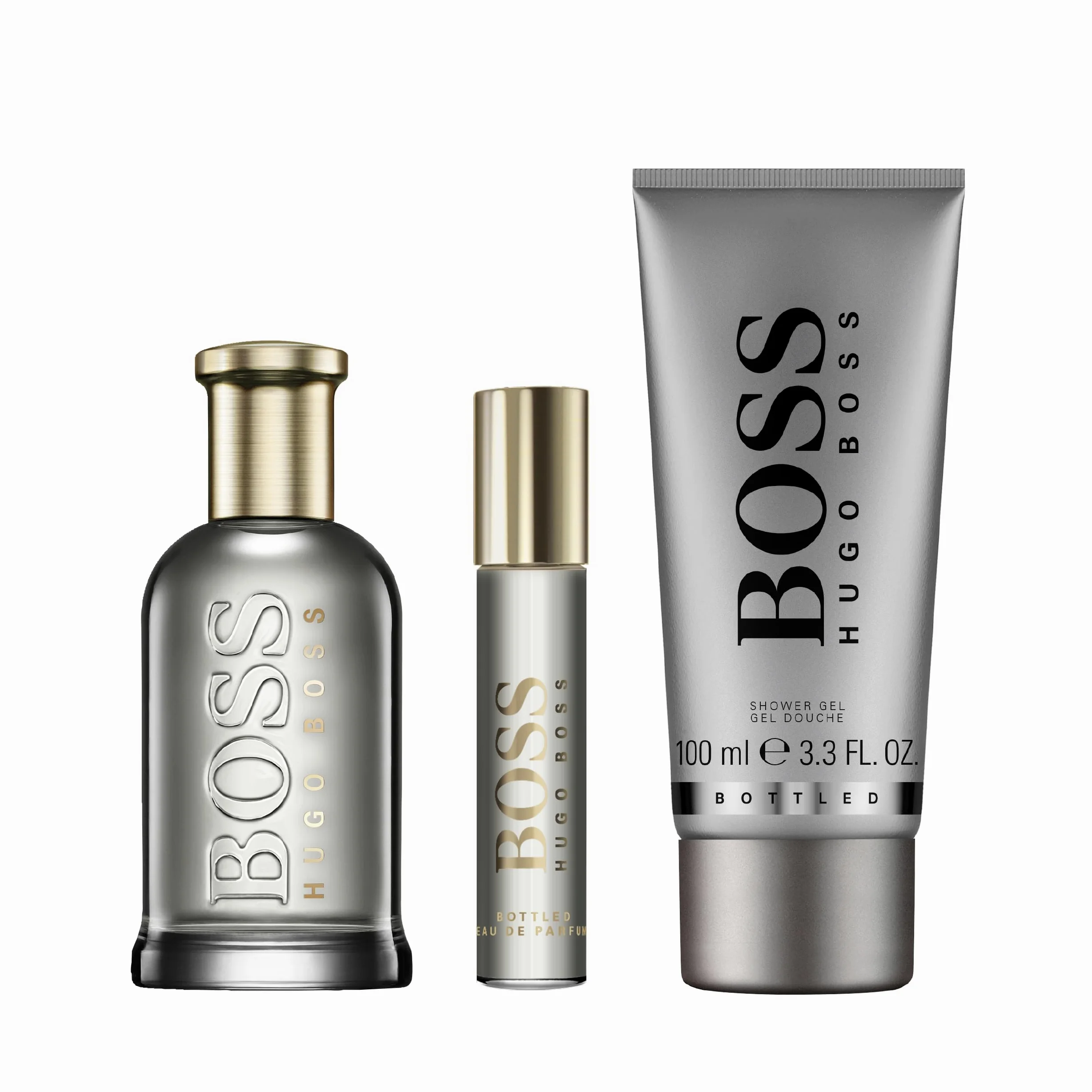 BOSS Męski 3-częściowy zestaw upominkowy BOSS Bottled Woda perfumowana na Boże Narodzenie