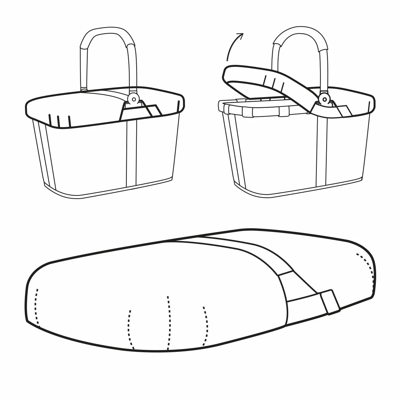 Reisenthel Carrybag Casual ciemnoniebieski rozmiar uniwersalny
