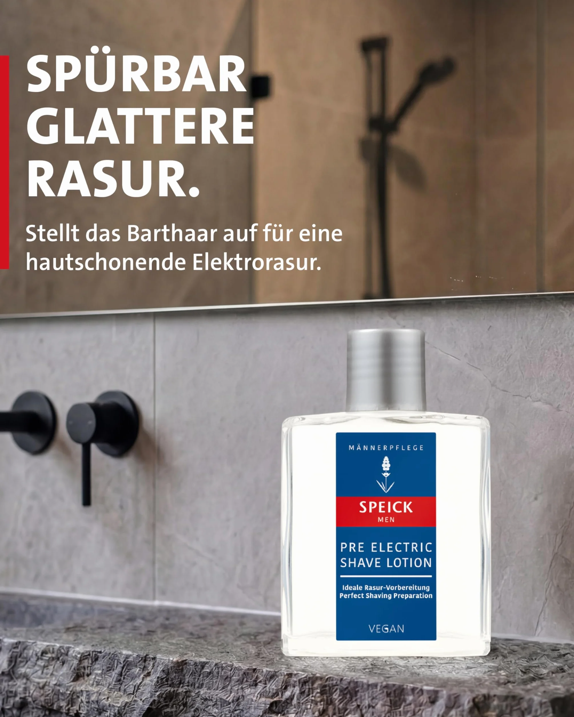 SPEICK Men Pre Electric Shave Lotion vor der Rasur, 100 ml Lotion