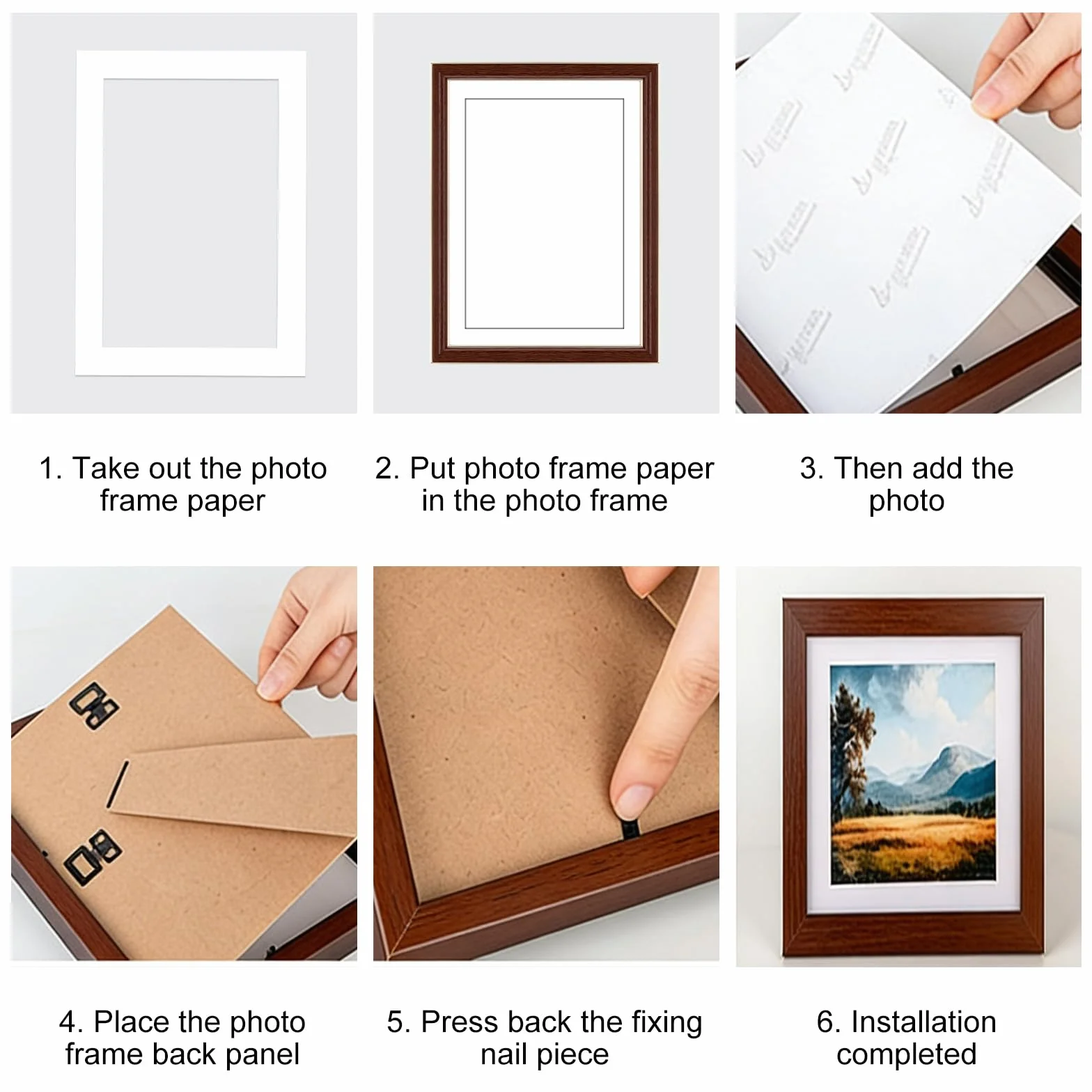 Passe-partout biały karton A4 20,5x29,5 cm 10 sztuk ramki na zdjęcia