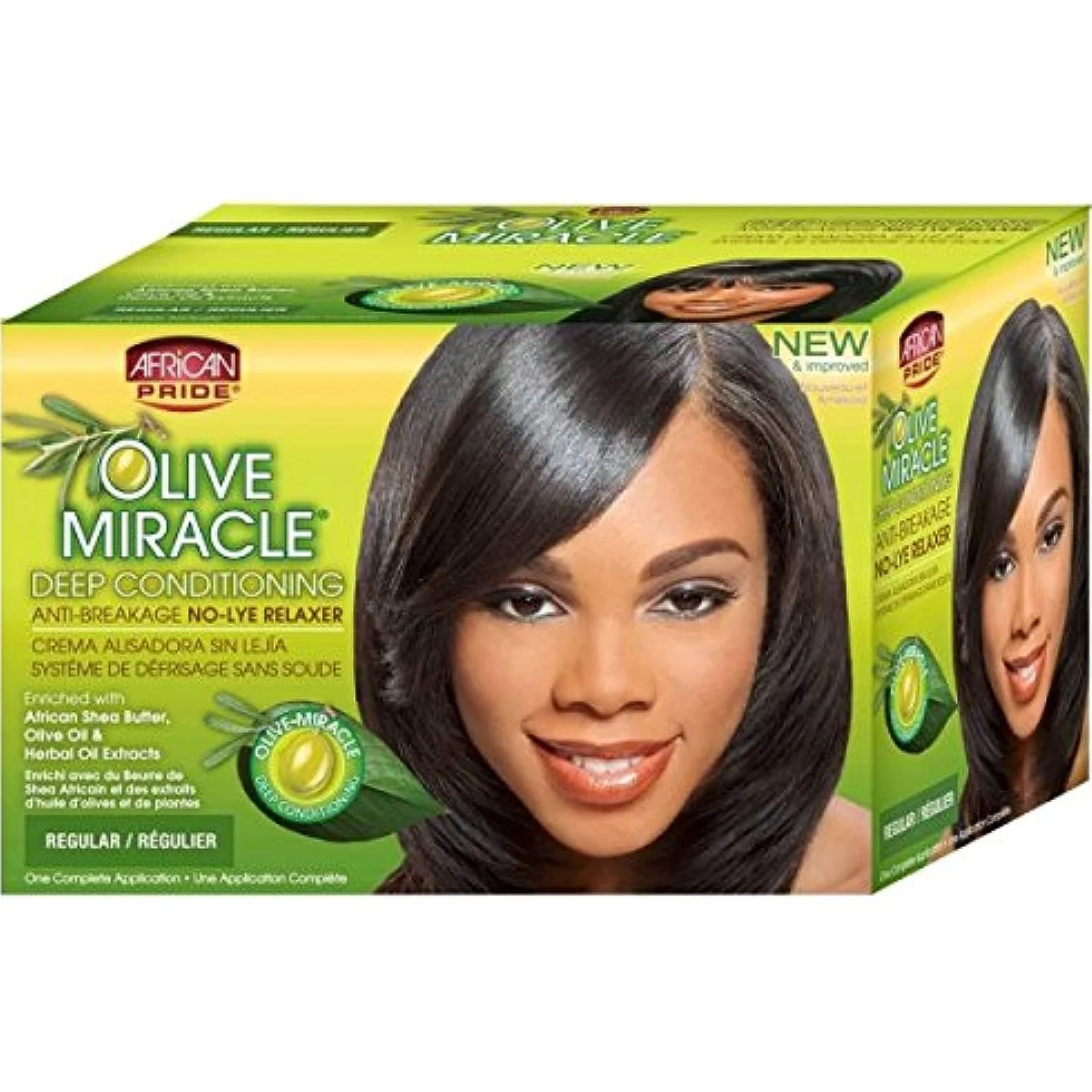 African Pride Olive Miracle Deep Conditioning Anti-Breakage R. Kit Regular