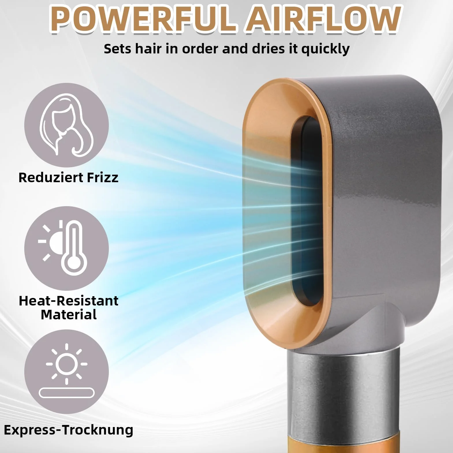 Dysza do suszarki Dyson, suszarka Pre-Styling do Dyson Airwrap Styler HS01 HS05, dysza do suszarki do włosów, akcesoria zamienne, równomierne rozprowadzanie przepływu powietrza, szybkie suszenie