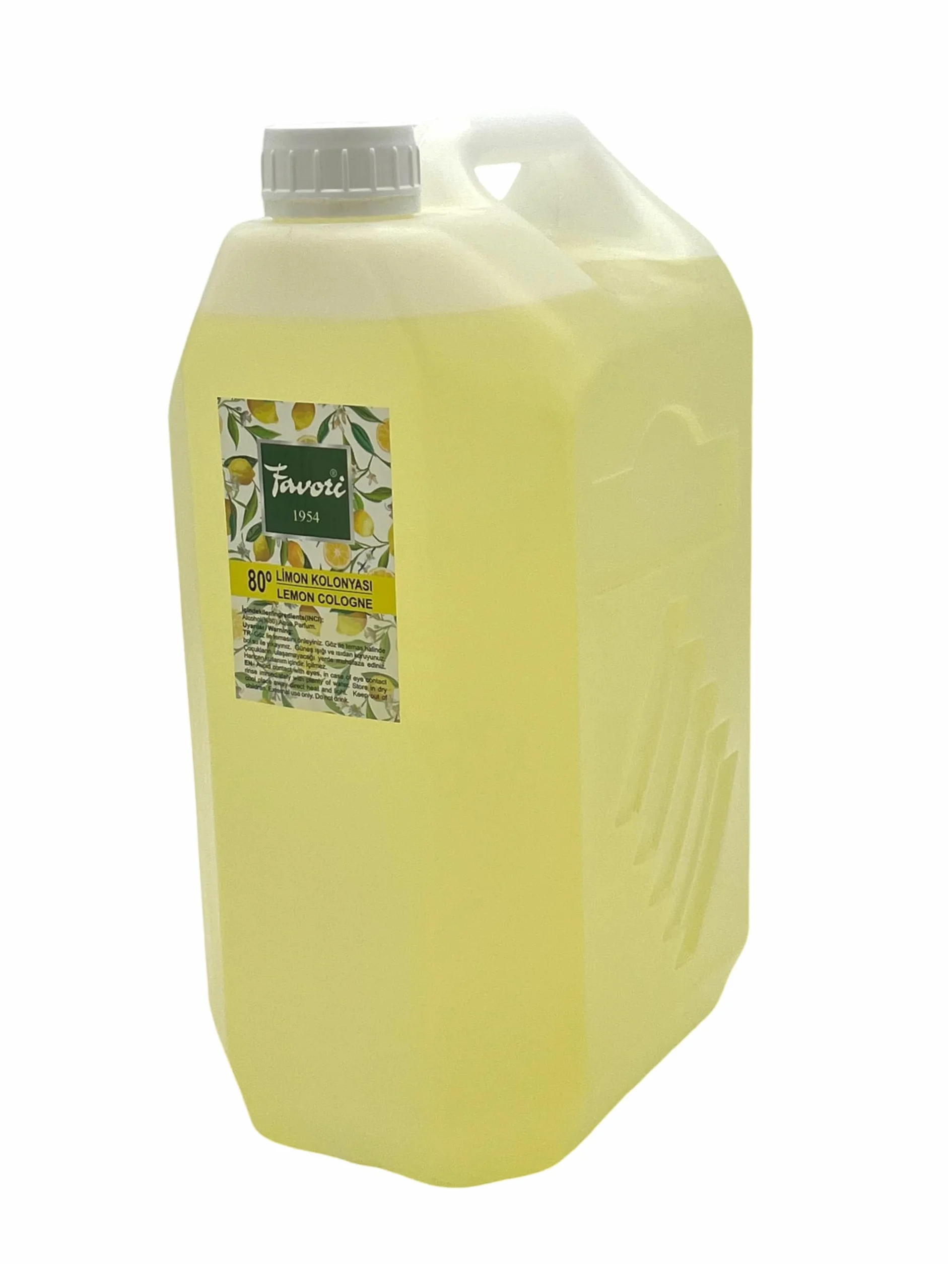 UZMAN Favori Kolonya 80° Limon Cologne since 1954, 5 l cytrynowa woda zapachowa woda kolońska unisex perfumy limonkoloniasi woda po goleniu