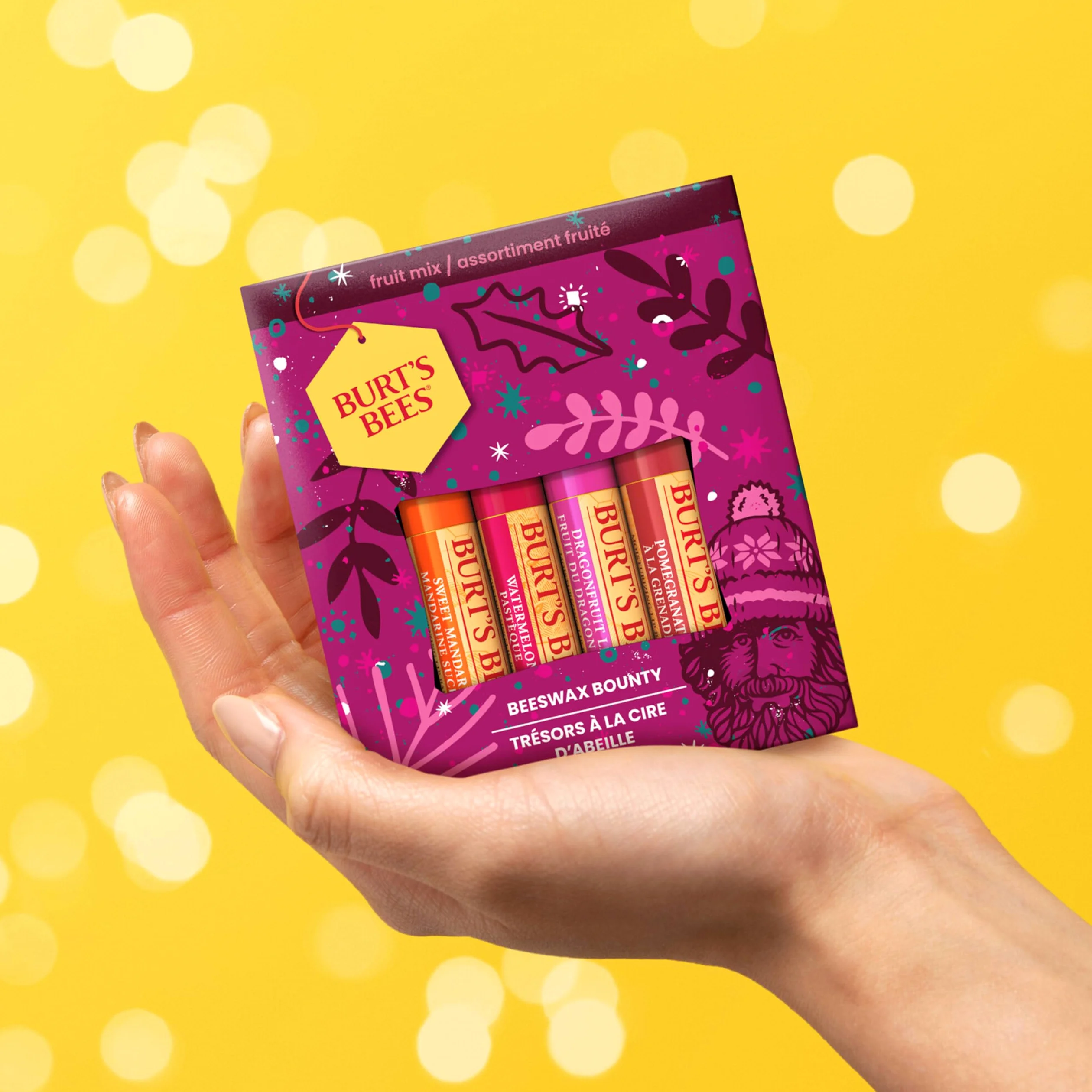 Burt'S Bees Bounty Fruit Balsam do Ust, 4 Sztuki